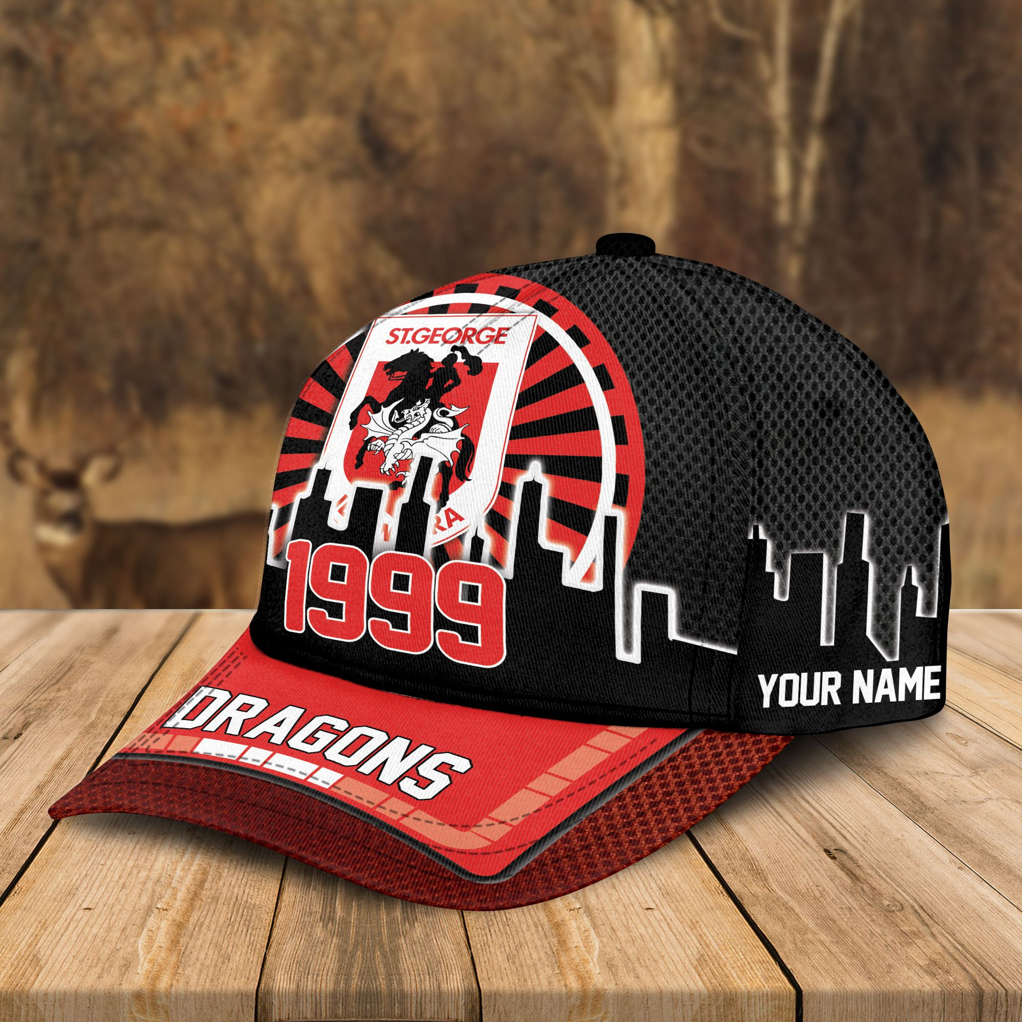 Adeenyc St. George Illawarra Dragons NRL Personalized Classic Cap Best Gift For Fans