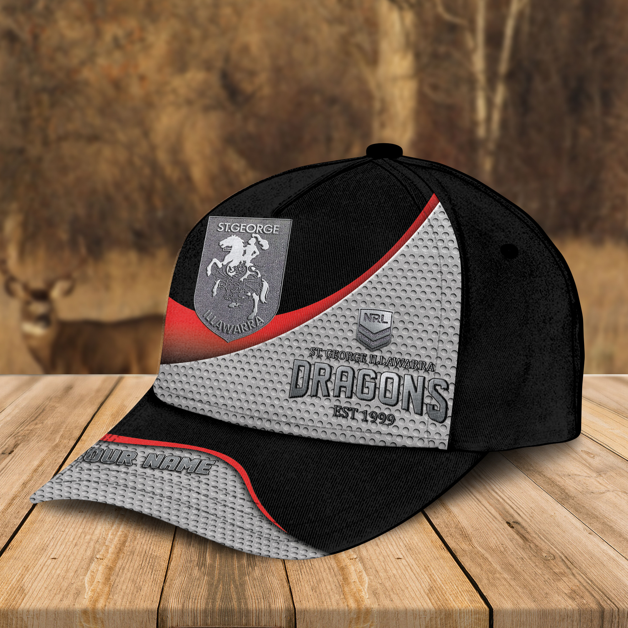 Adeenyc St. George Illawarra Dragons NRL Personalized Classic Cap Best Gift For Fans