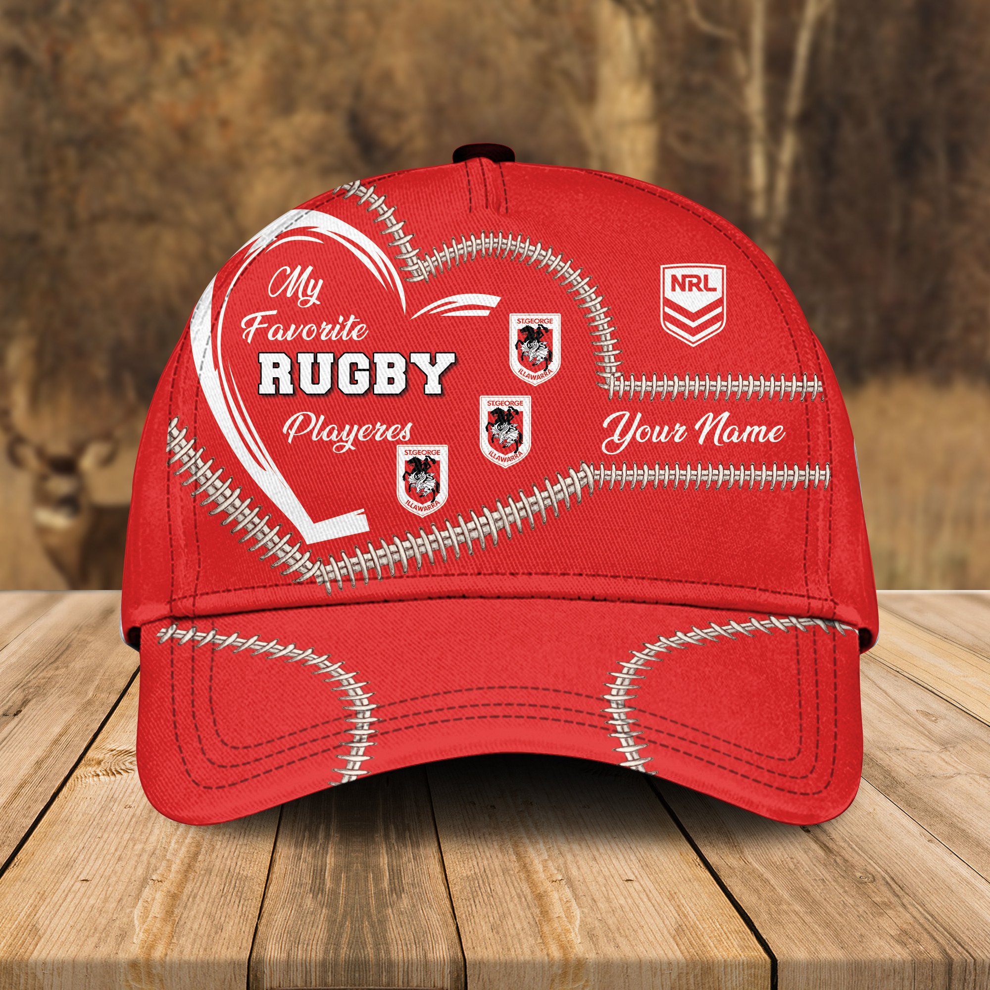 Adeenyc St. George Illawarra Dragons NRL Personalized Classic Cap Best Gift For Fans