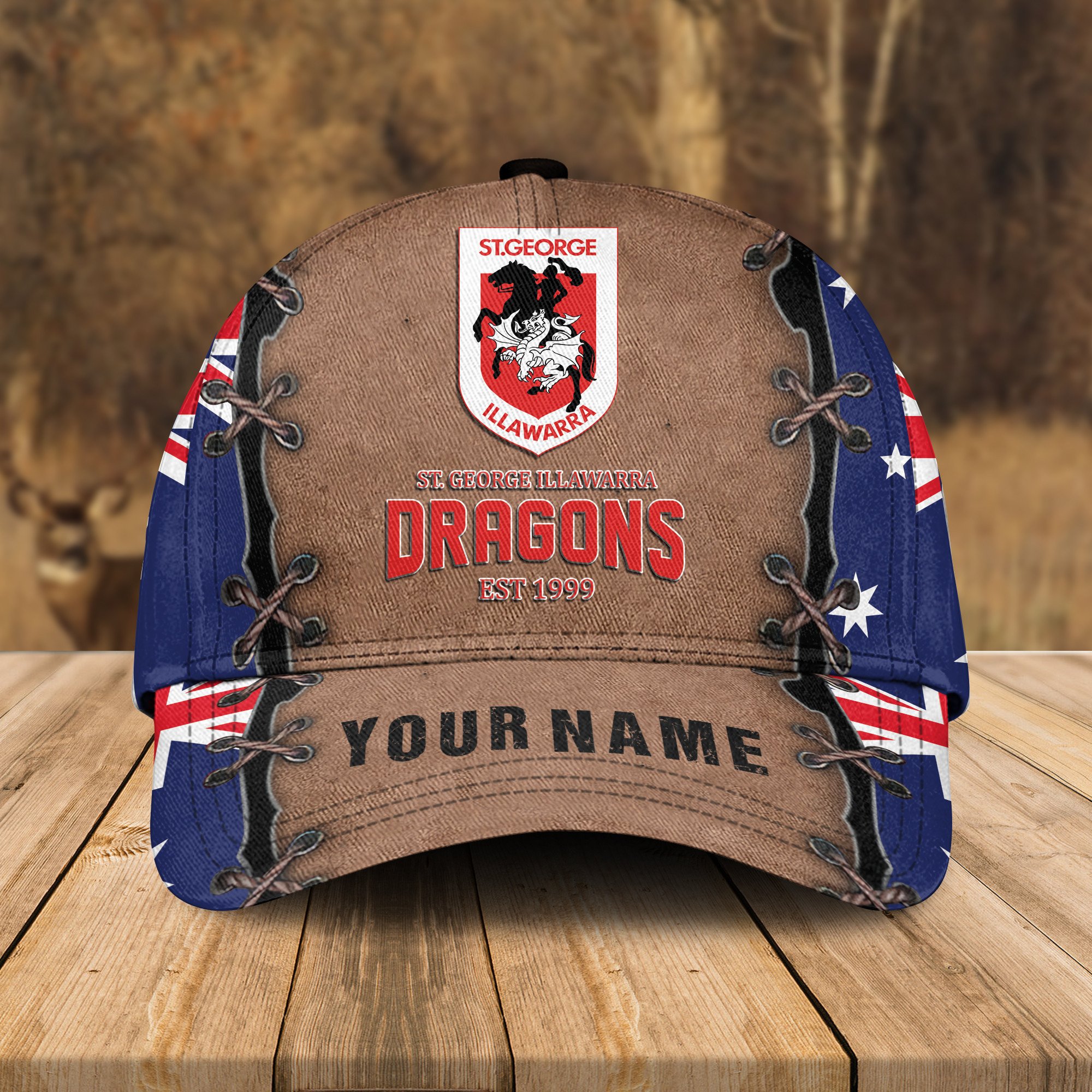 Adeenyc St. George Illawarra Dragons NRL Personalized Classic Cap Best Gift For Fans