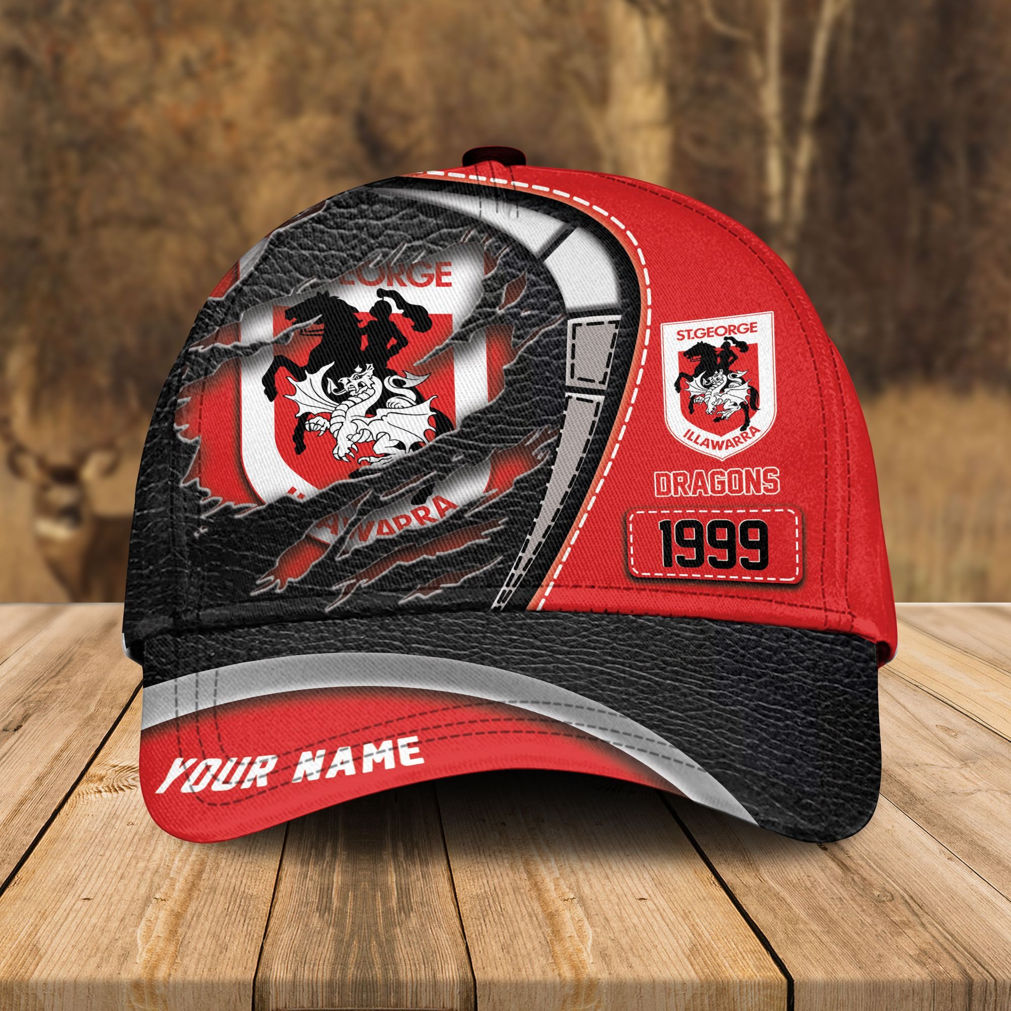 Adeenyc St. George Illawarra Dragons NRL Personalized Classic Cap Best Gift For Fans