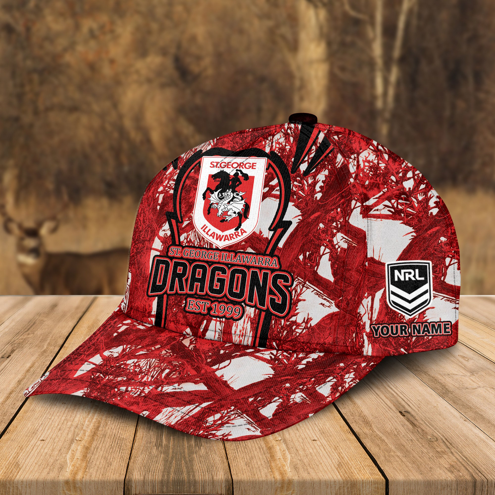 Adeenyc St. George Illawarra Dragons NRL Personalized Classic Cap Best Gift For Fans