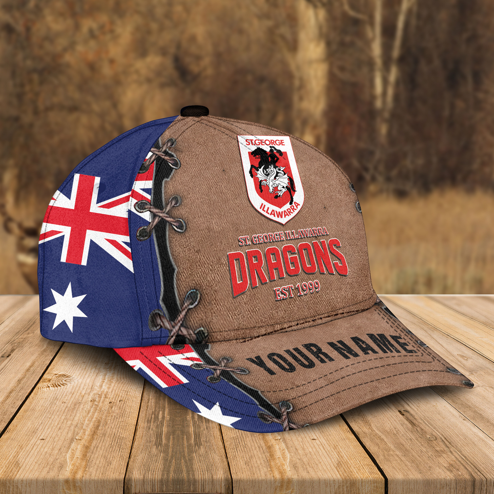 Adeenyc St. George Illawarra Dragons NRL Personalized Classic Cap Best Gift For Fans