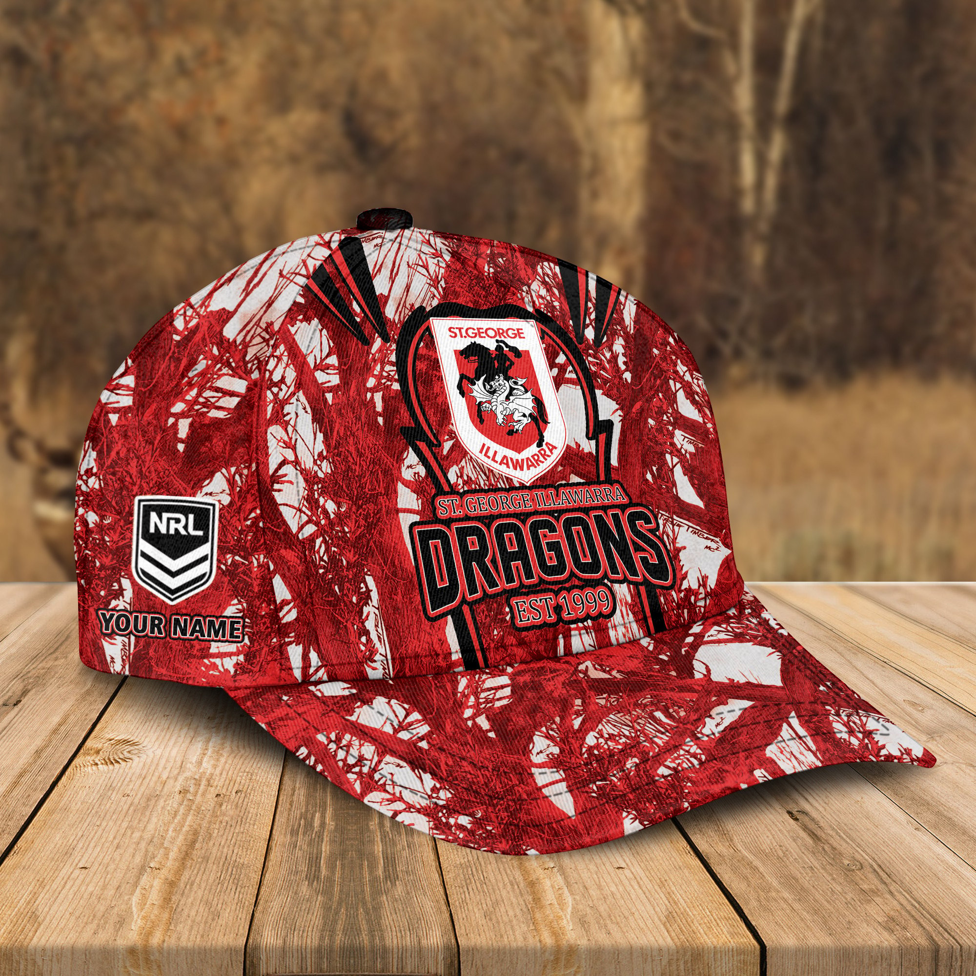 Adeenyc St. George Illawarra Dragons NRL Personalized Classic Cap Best Gift For Fans