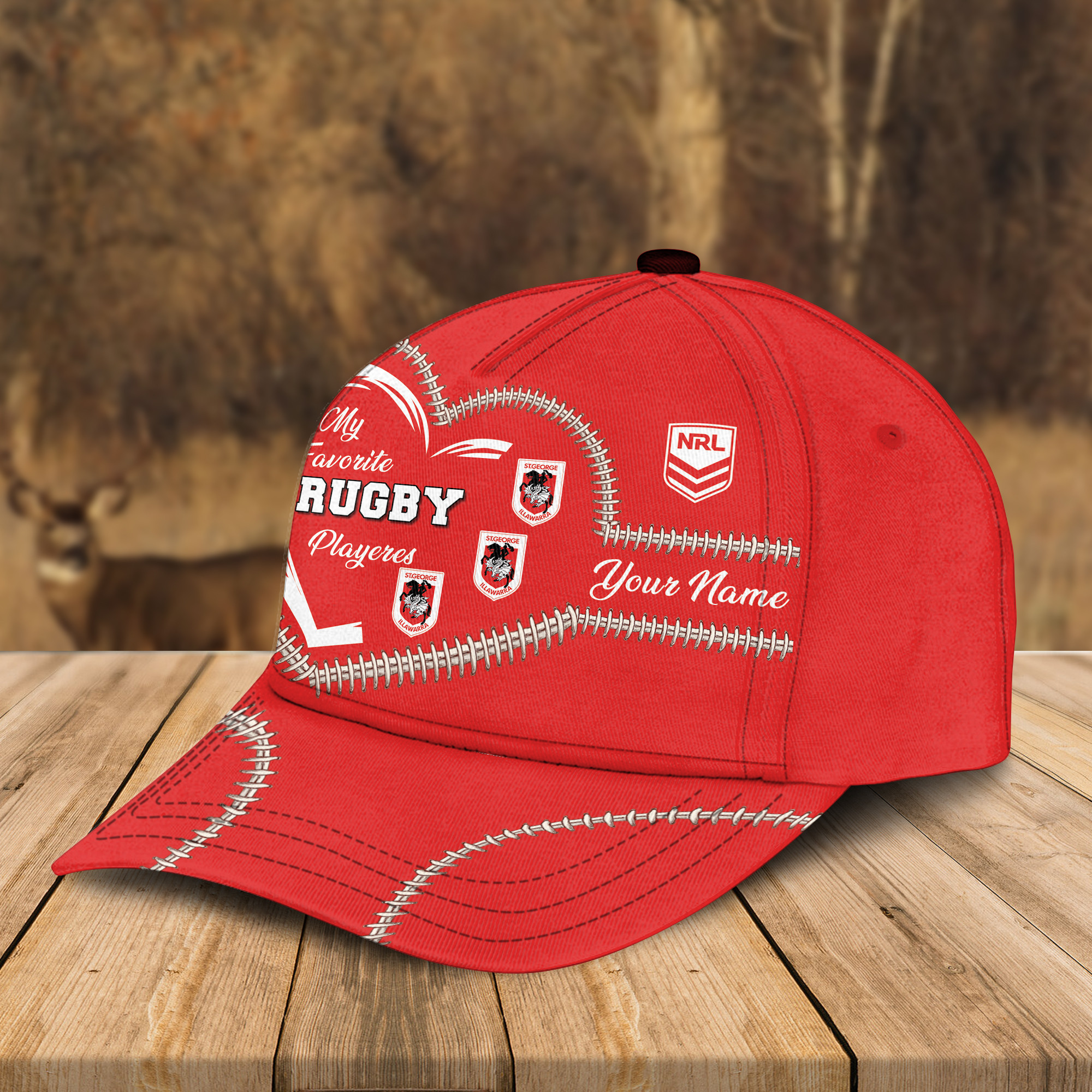 Adeenyc St. George Illawarra Dragons NRL Personalized Classic Cap Best Gift For Fans