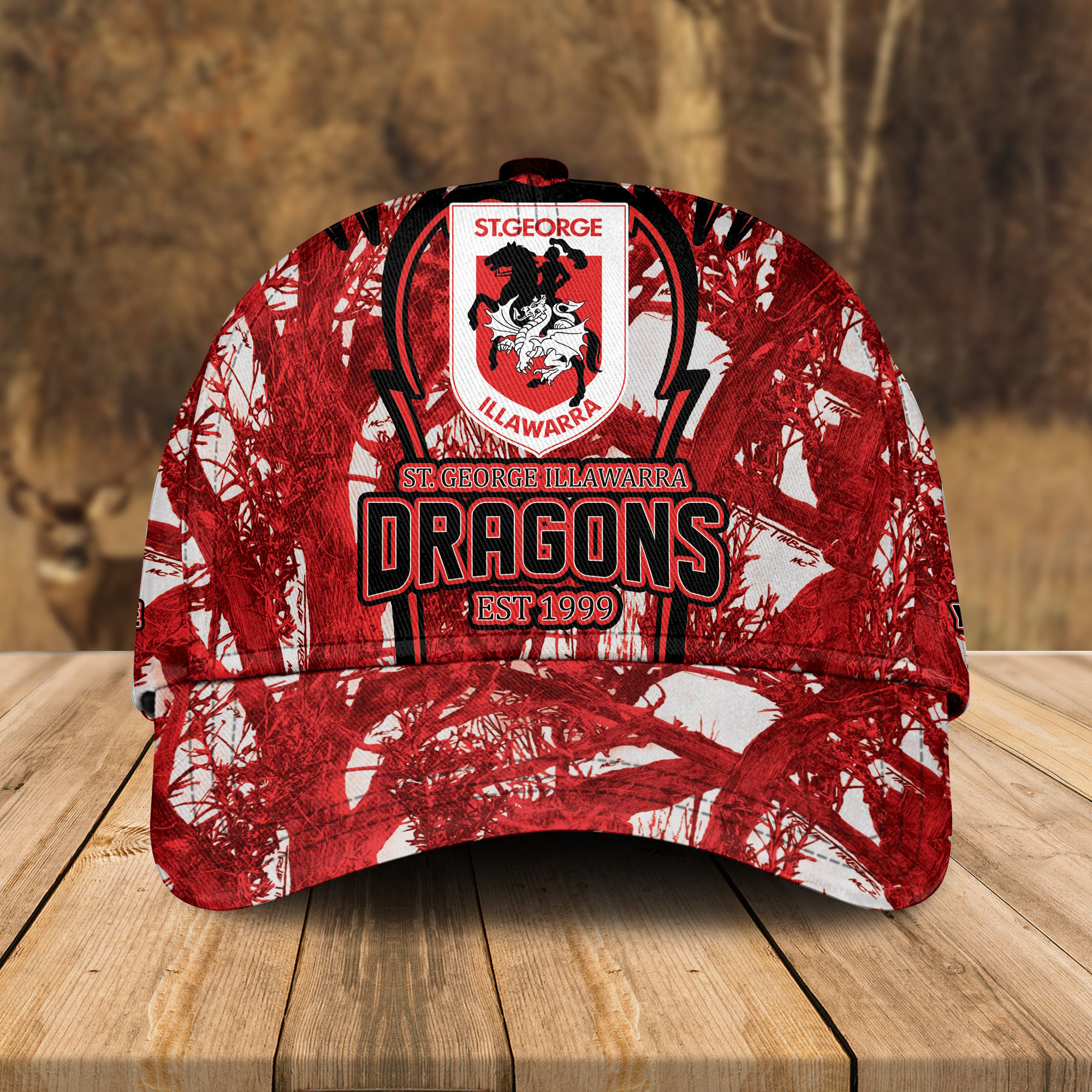 Adeenyc St. George Illawarra Dragons NRL Personalized Classic Cap Best Gift For Fans