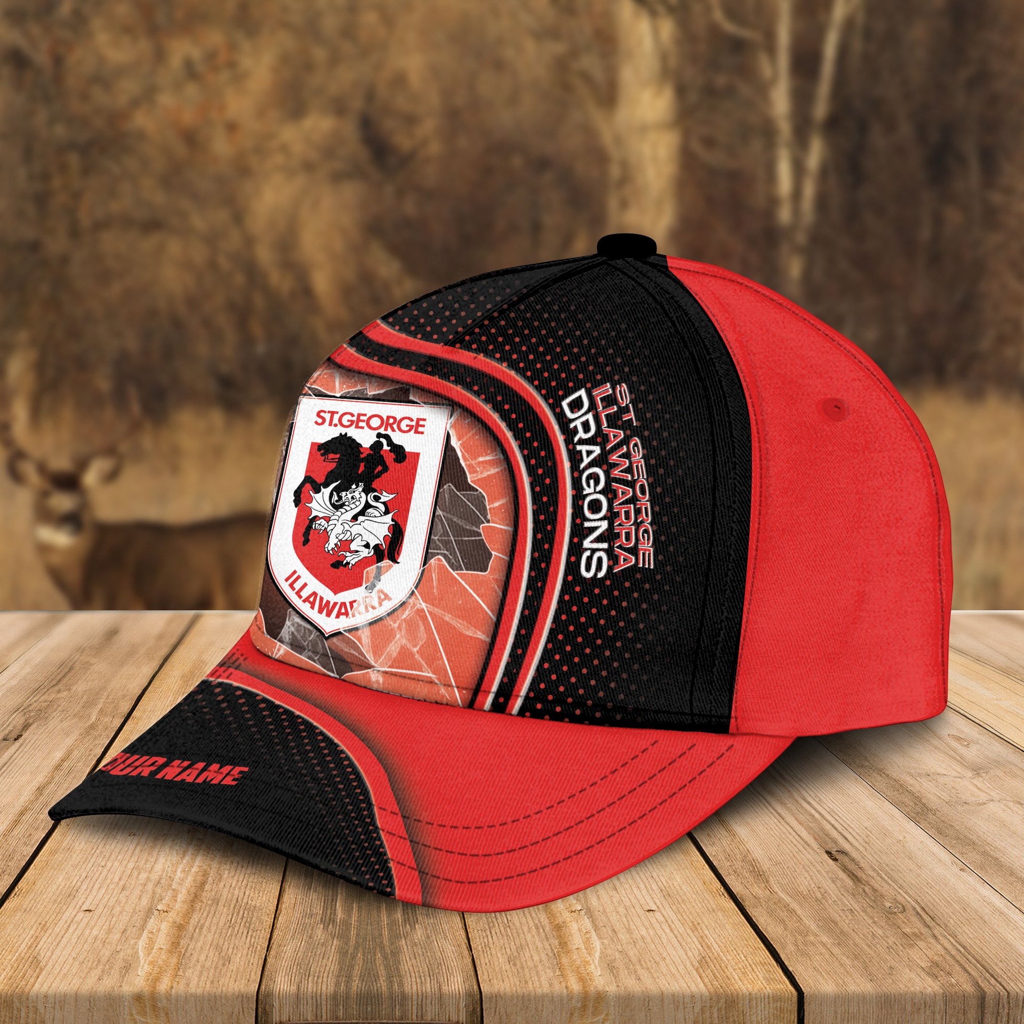 Adeenyc St. George Illawarra Dragons NRL Personalized Classic Cap Best Gift For Fans