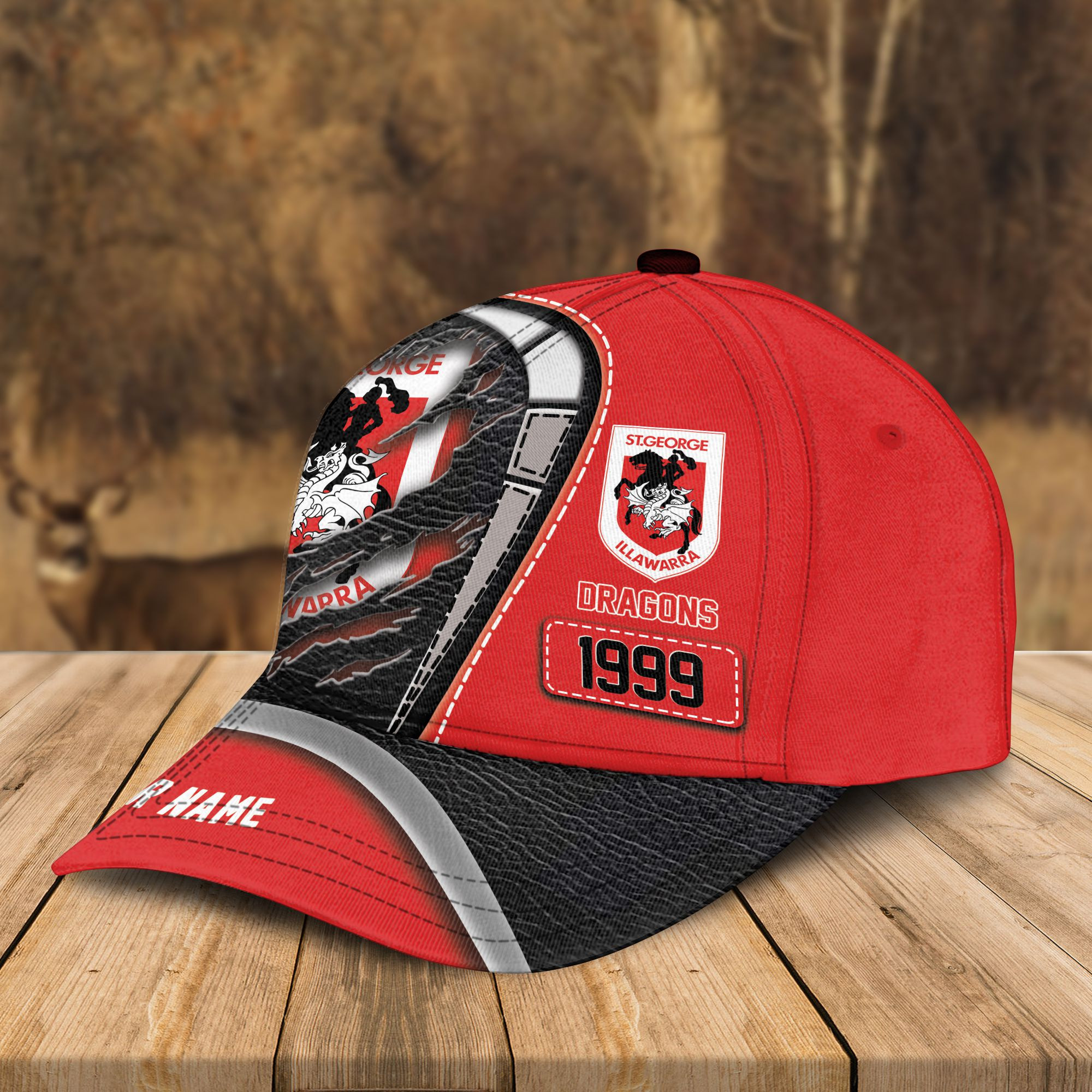 Adeenyc St. George Illawarra Dragons NRL Personalized Classic Cap Best Gift For Fans