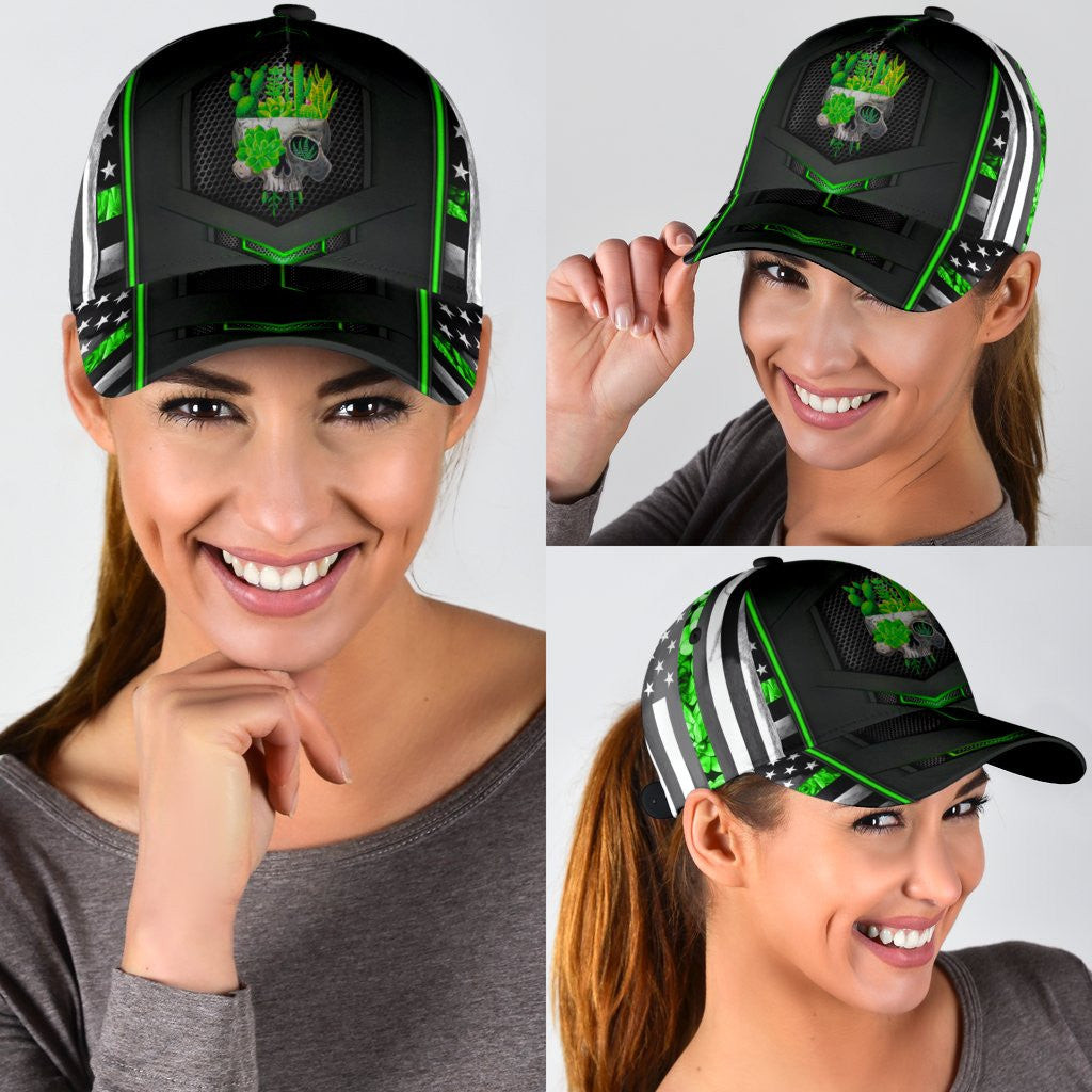 Adeenyc Succulent Pot Head Classic Cap Trucker Hats Custom Hats Gifts For Men & Women
