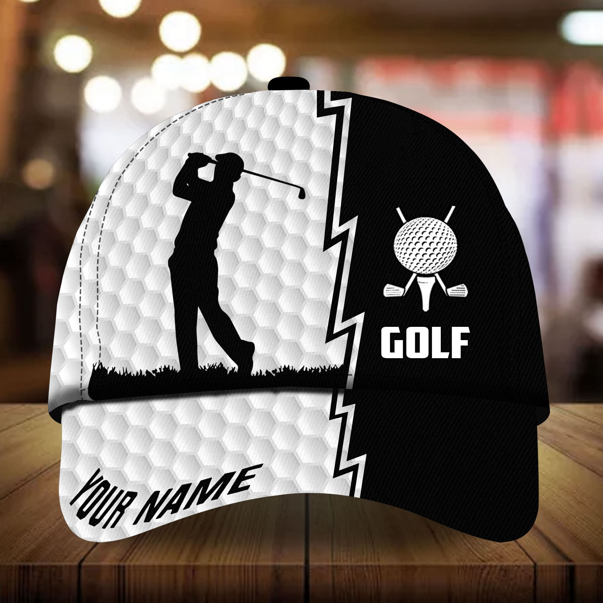 Adeenyc - Super Cool Golfer, Golf Hat For Golf Lover Multicolored Personalized Name Custom Name Trucker Hats Custom Hats Gifts For Men & Women