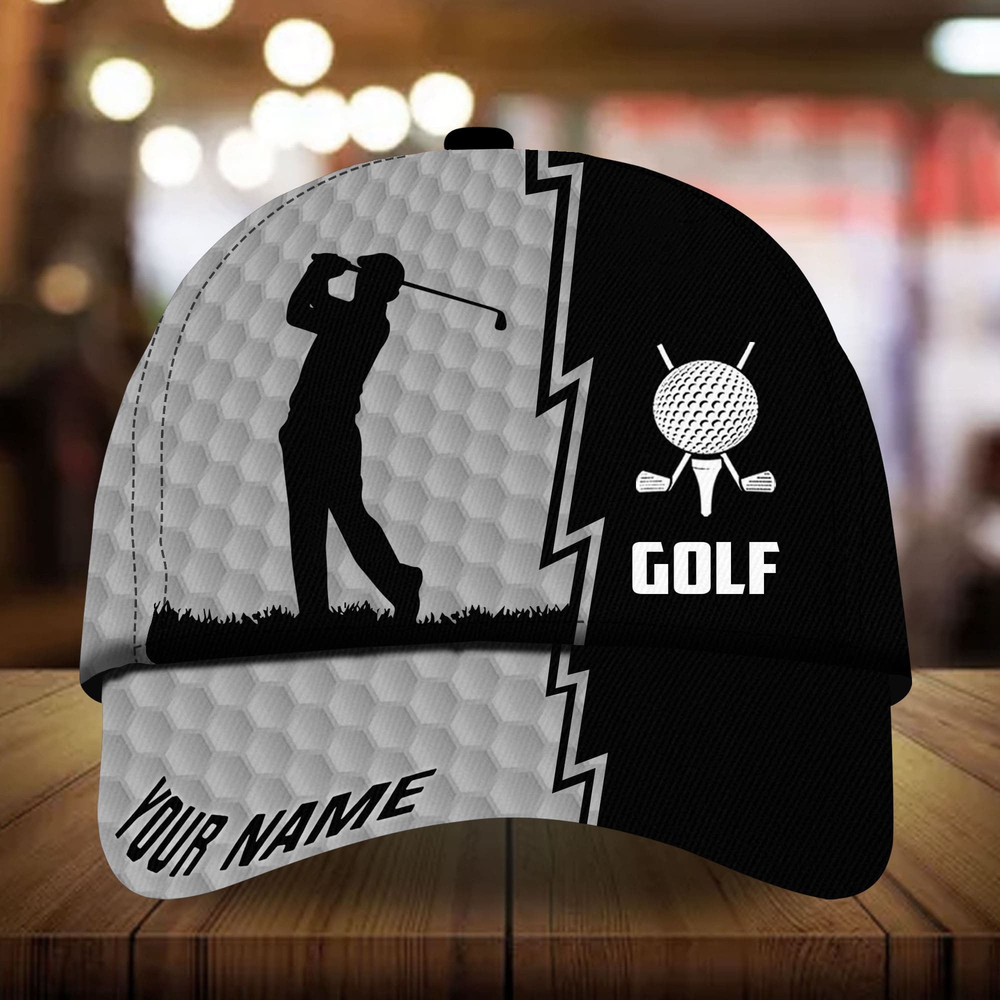 Adeenyc - Super Cool Golfer, Golf Hat For Golf Lover Multicolored Personalized Name Custom Name Trucker Hats Custom Hats Gifts For Men & Women