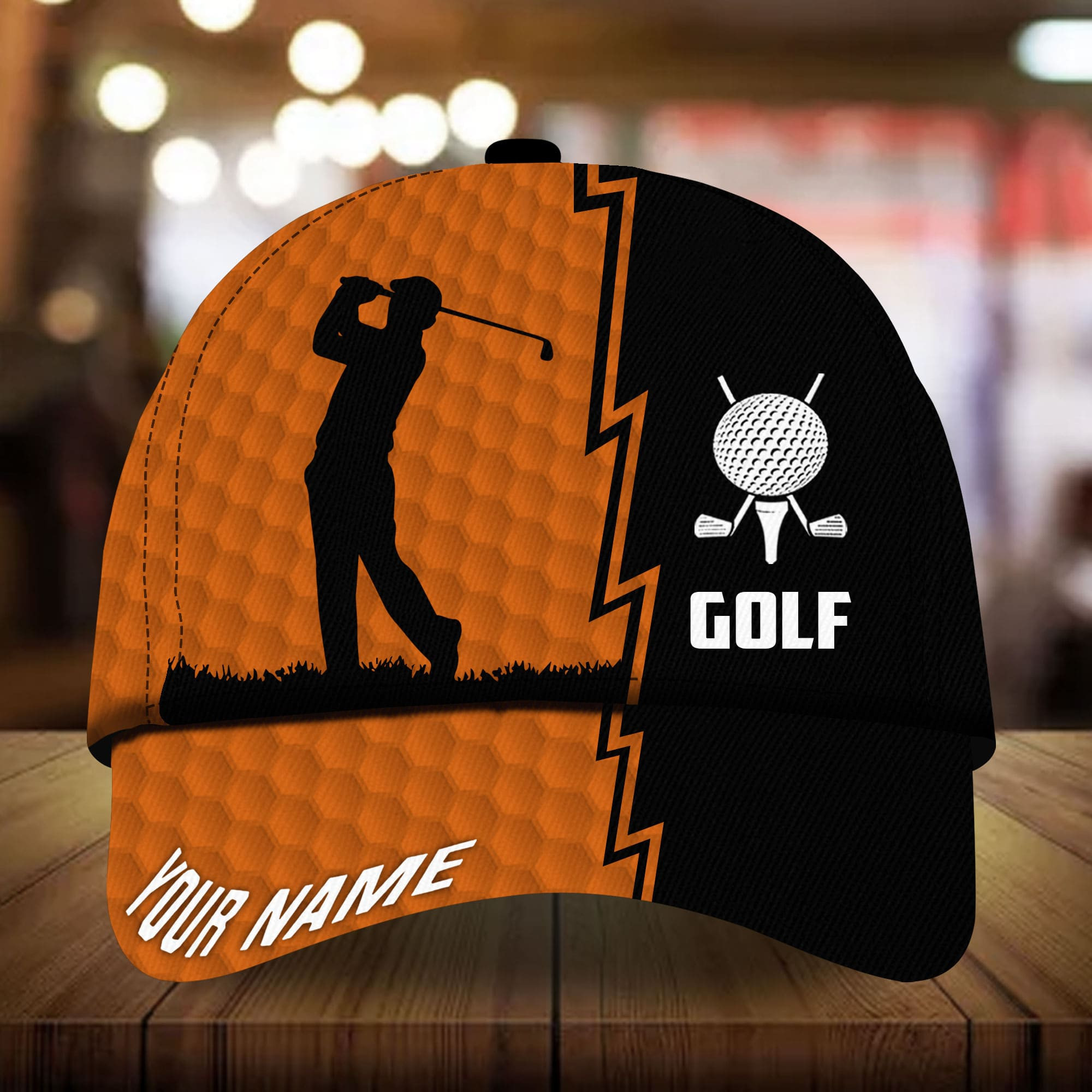 Adeenyc - Super Cool Golfer, Golf Hat For Golf Lover Multicolored Personalized Name Custom Name Trucker Hats Custom Hats Gifts For Men & Women