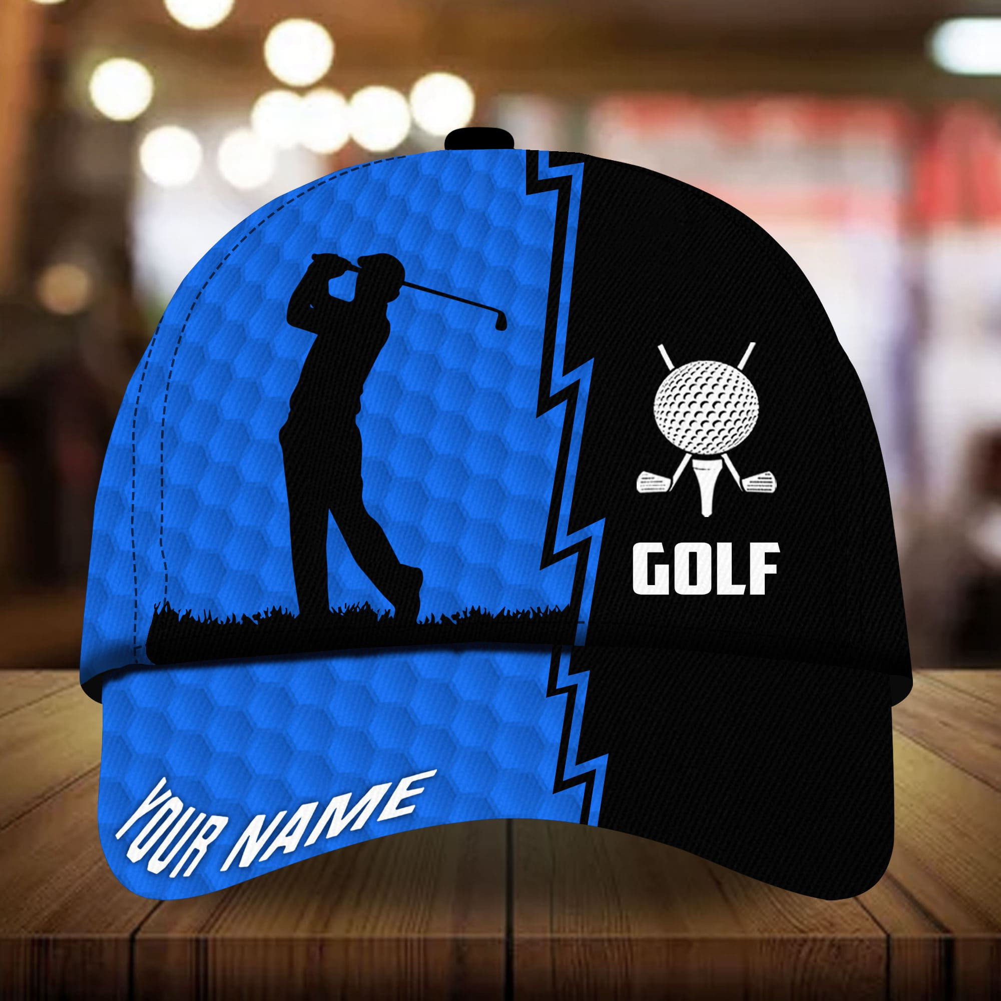 Adeenyc - Super Cool Golfer, Golf Hat For Golf Lover Multicolored Personalized Name Custom Name Trucker Hats Custom Hats Gifts For Men & Women