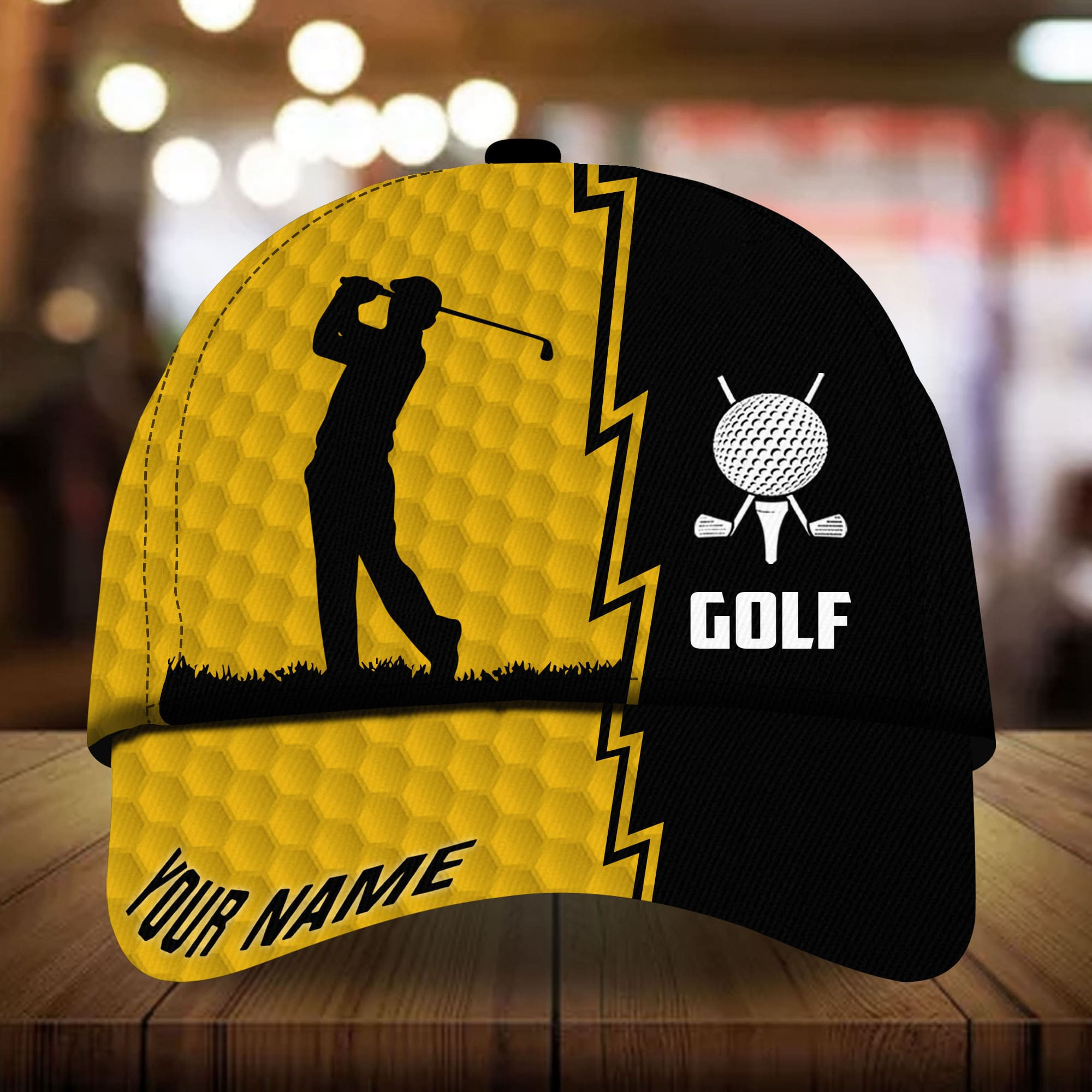 Adeenyc - Super Cool Golfer, Golf Hat For Golf Lover Multicolored Personalized Name Custom Name Trucker Hats Custom Hats Gifts For Men & Women
