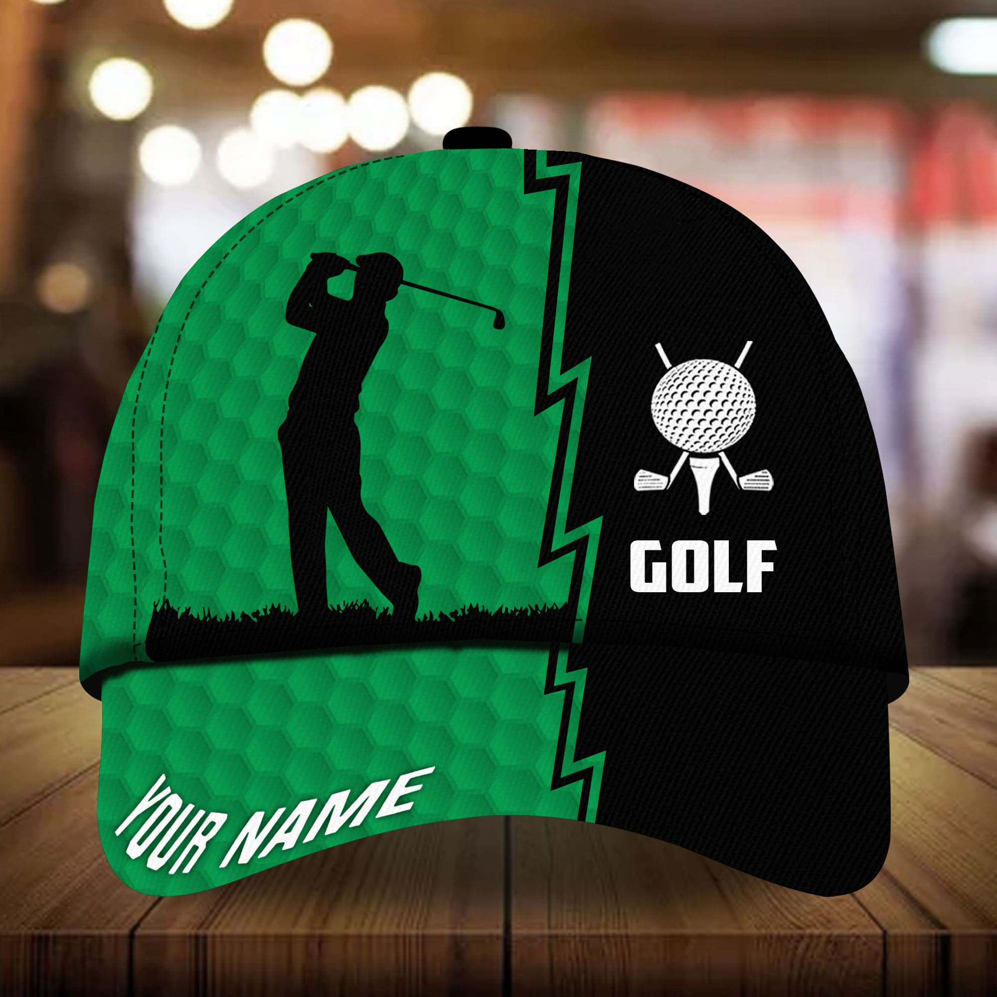 Adeenyc - Super Cool Golfer, Golf Hat For Golf Lover Multicolored Personalized Name Custom Name Trucker Hats Custom Hats Gifts For Men & Women