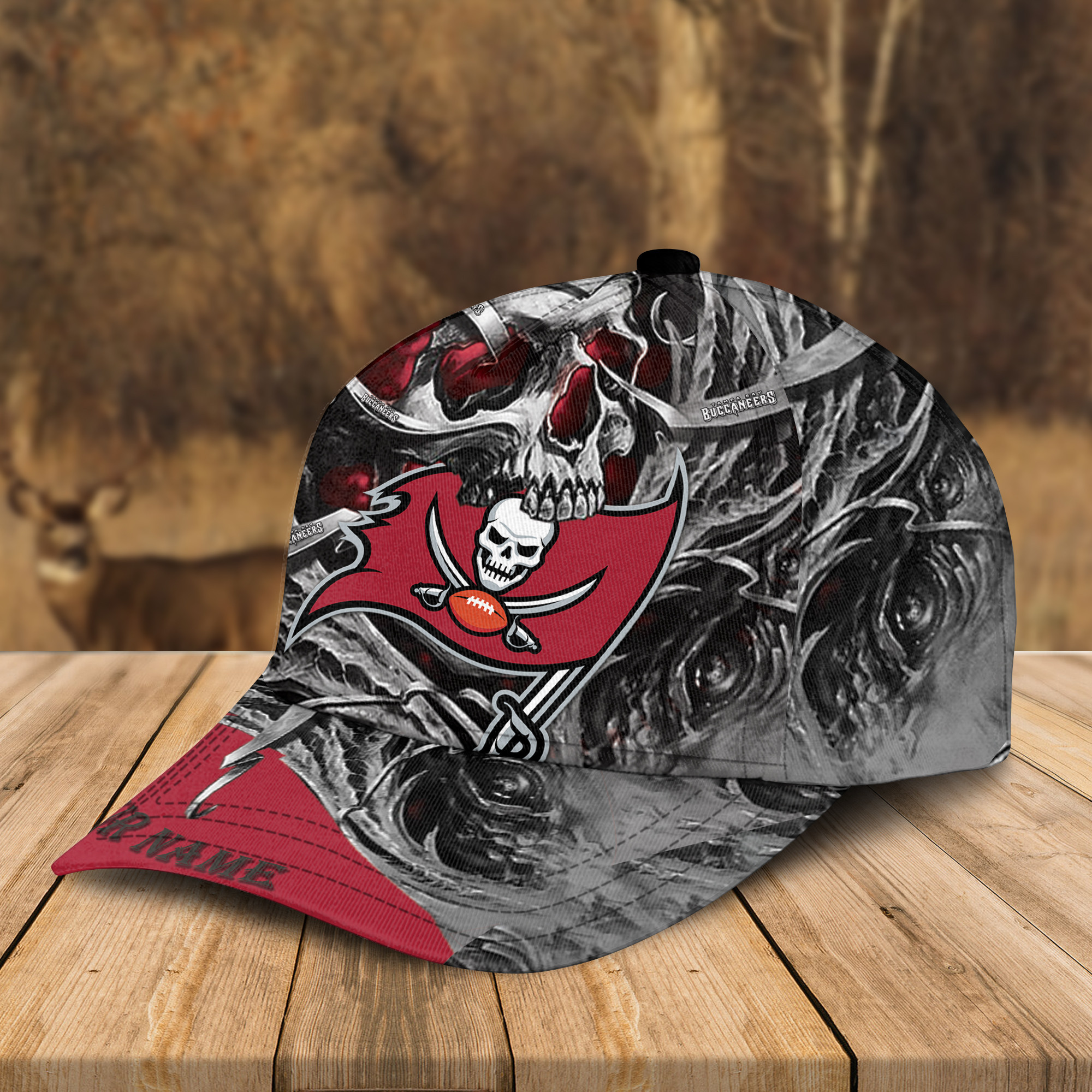 Adeenyc Tampa Bay Buccaneers NFL 3D Classic Cap Personalized Gift For Fans