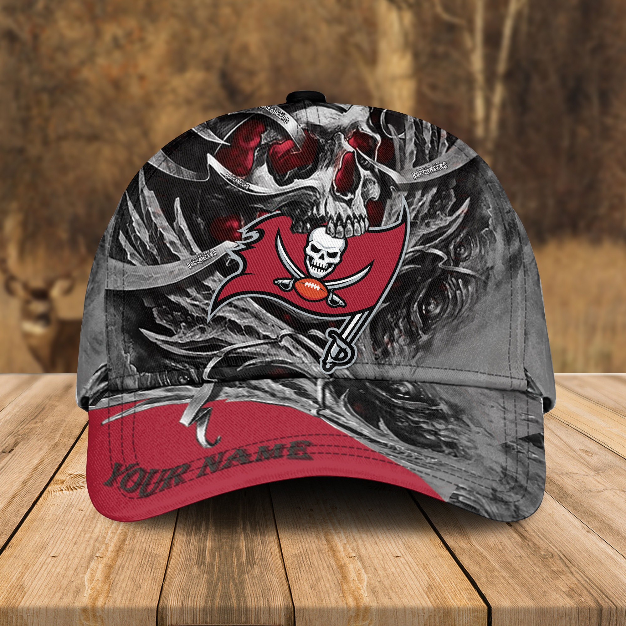 Adeenyc Tampa Bay Buccaneers NFL 3D Classic Cap Personalized Gift For Fans