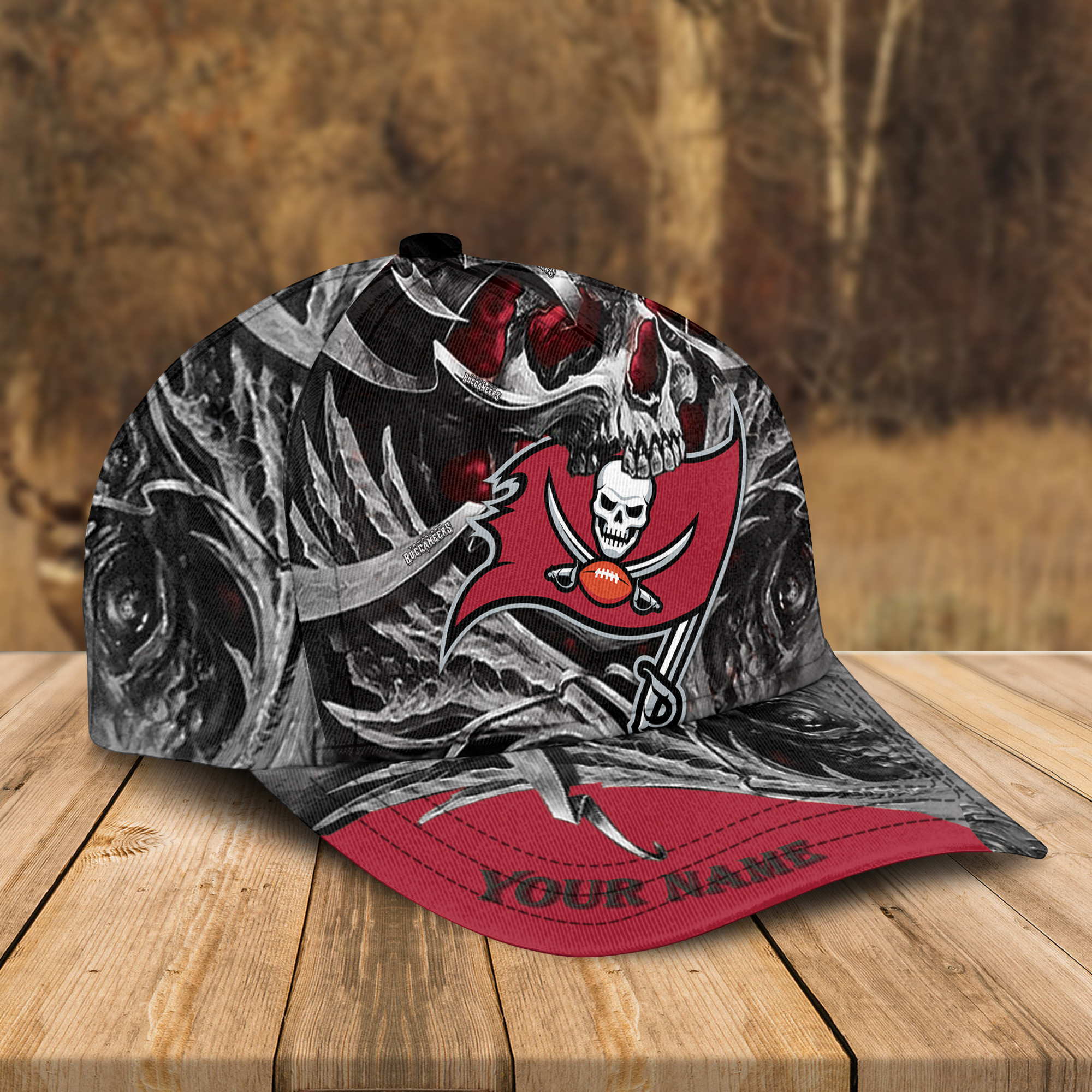 Adeenyc Tampa Bay Buccaneers NFL 3D Classic Cap Personalized Gift For Fans