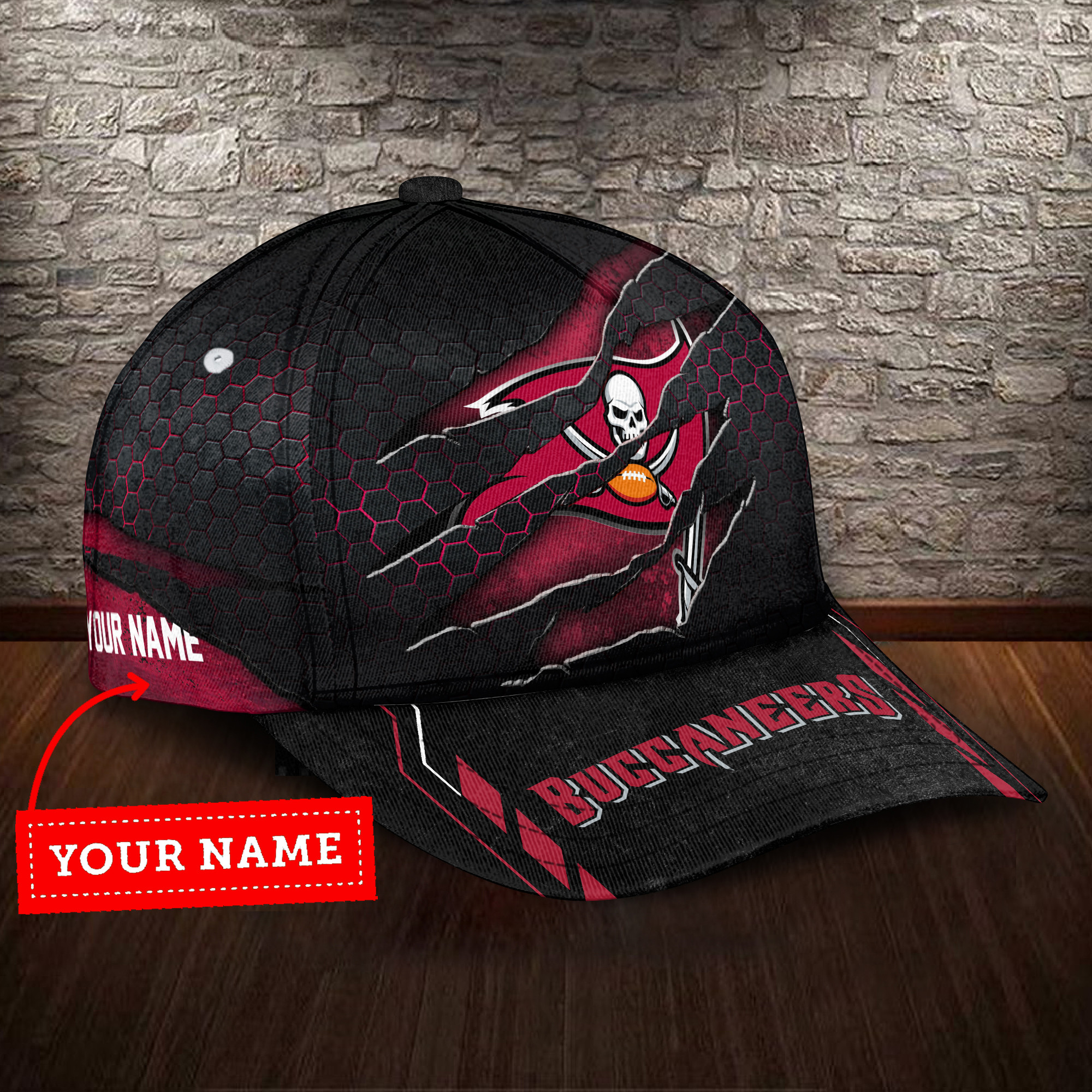 Adeenyc Tampa Bay Buccaneers NFL Personalized Hats Baseball Caps Classic Caps for men, women