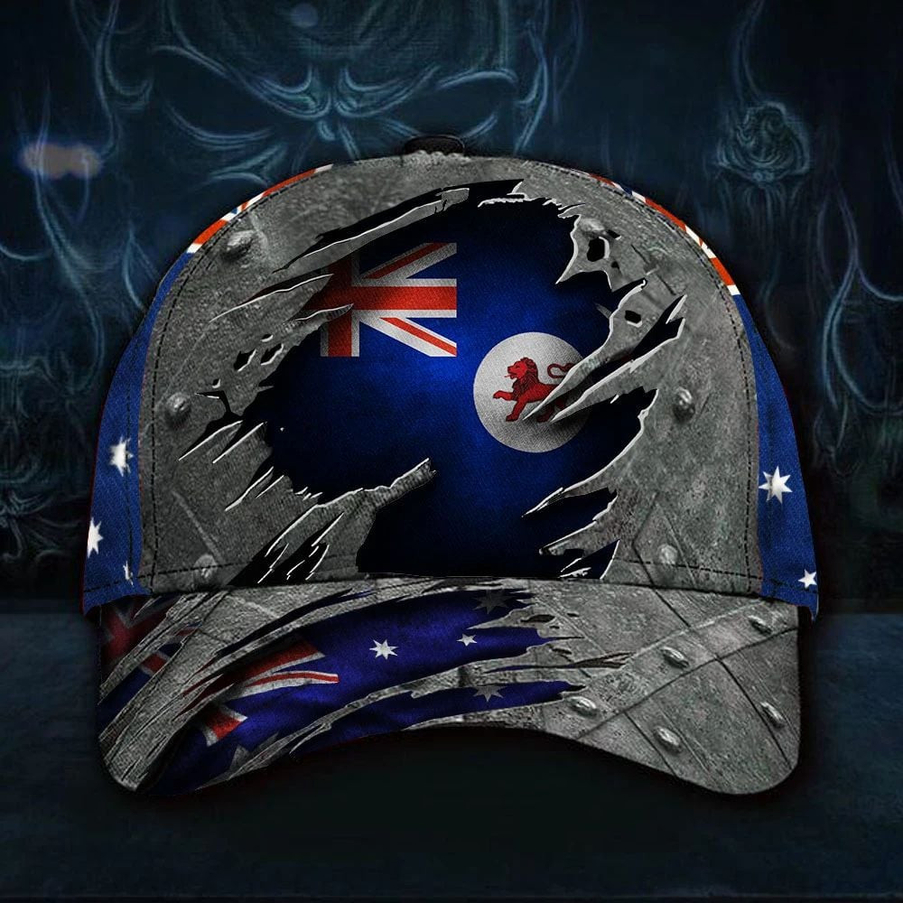 Adeenyc Tasmania State 3D Hat Vintage Mens Classic Cap Australia Flag Patriotic Aus Hat Trucker Hats Custom Hats Gifts For Men & Women