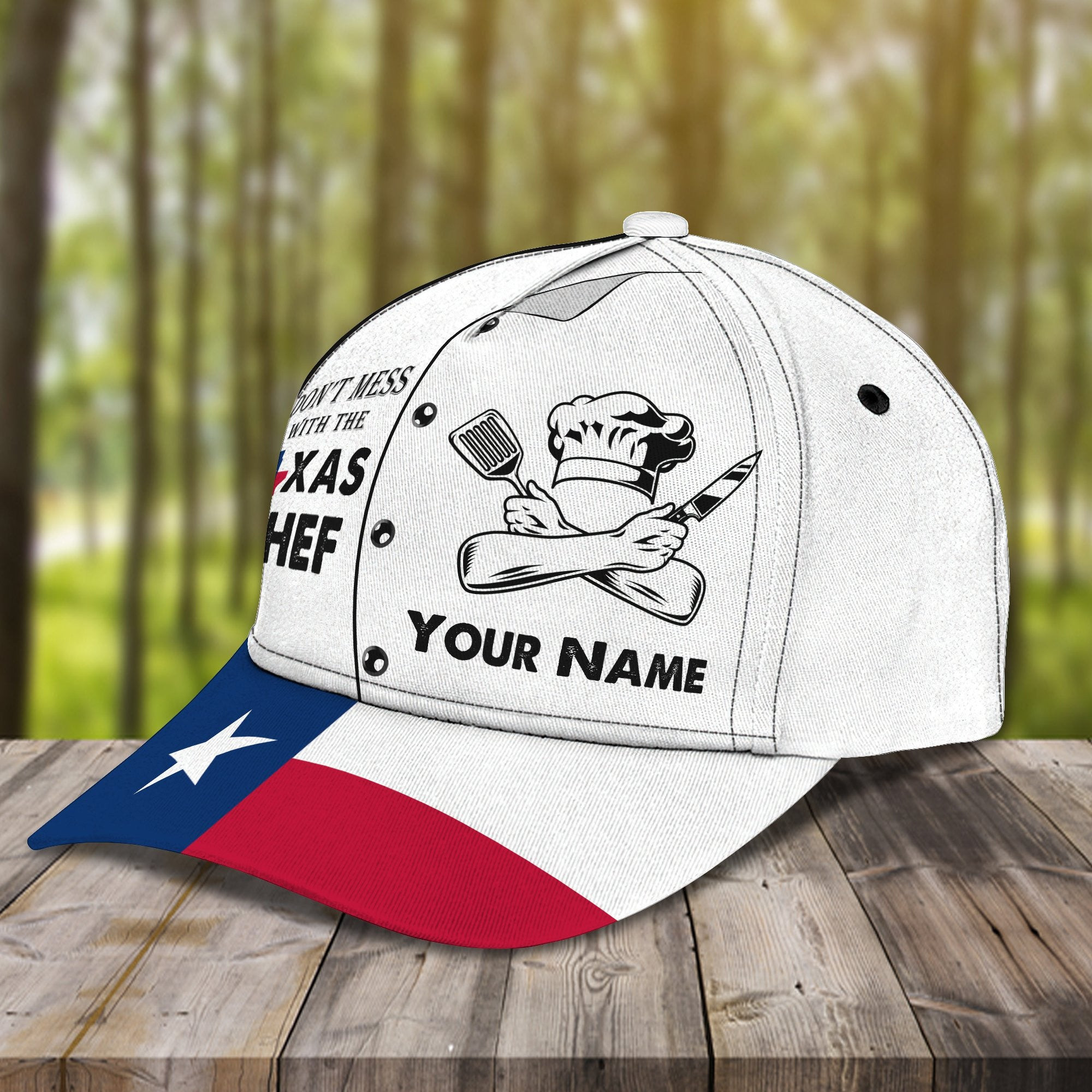 Adeenyc Texas Chef All Over Print Classic Cap Trucker Hats Custom Hats Gifts For Men & Women