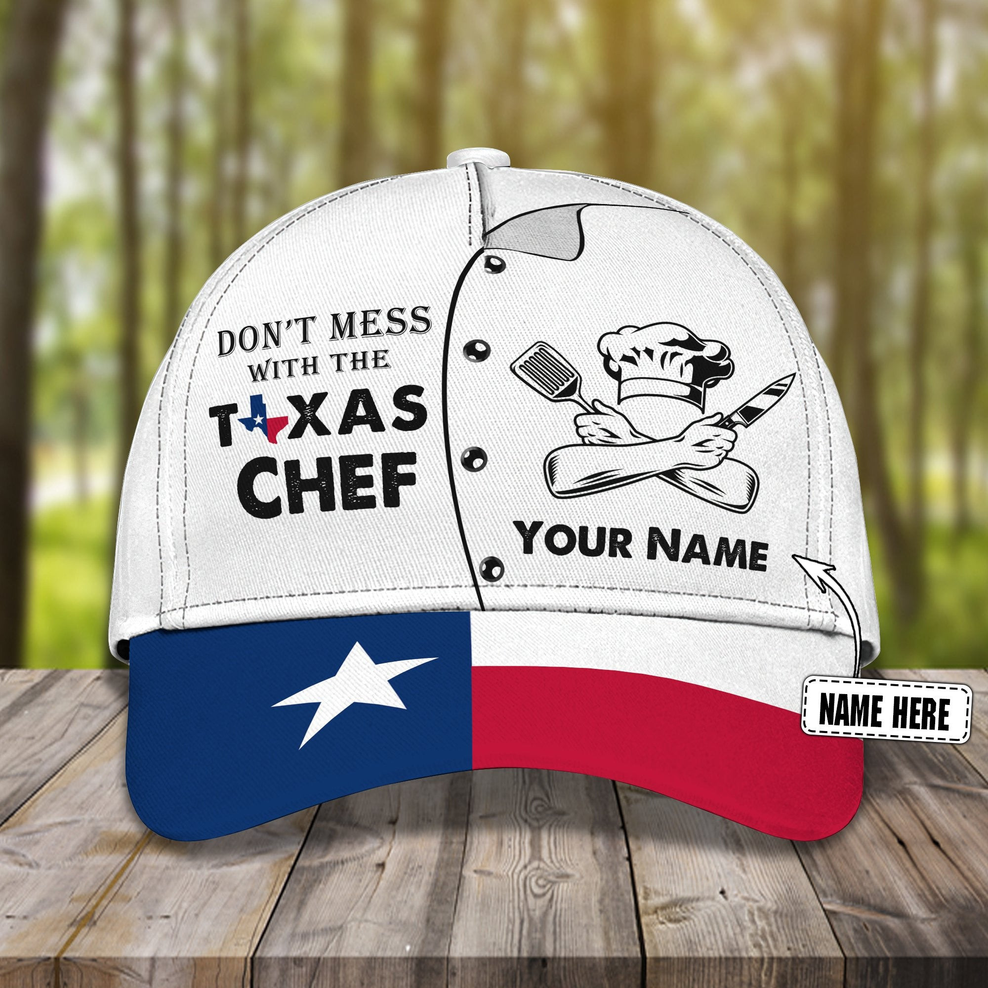 Adeenyc Texas Chef All Over Print Classic Cap Trucker Hats Custom Hats Gifts For Men & Women