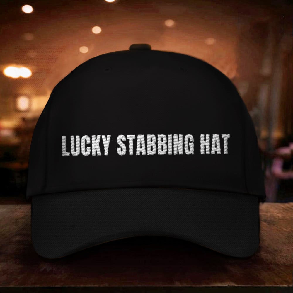 Adeenyc That's My Lucky Stabbing Hat Lucky Stabbing Hat Cap For Him Trucker Hats Custom Hats Gifts For Men & Women