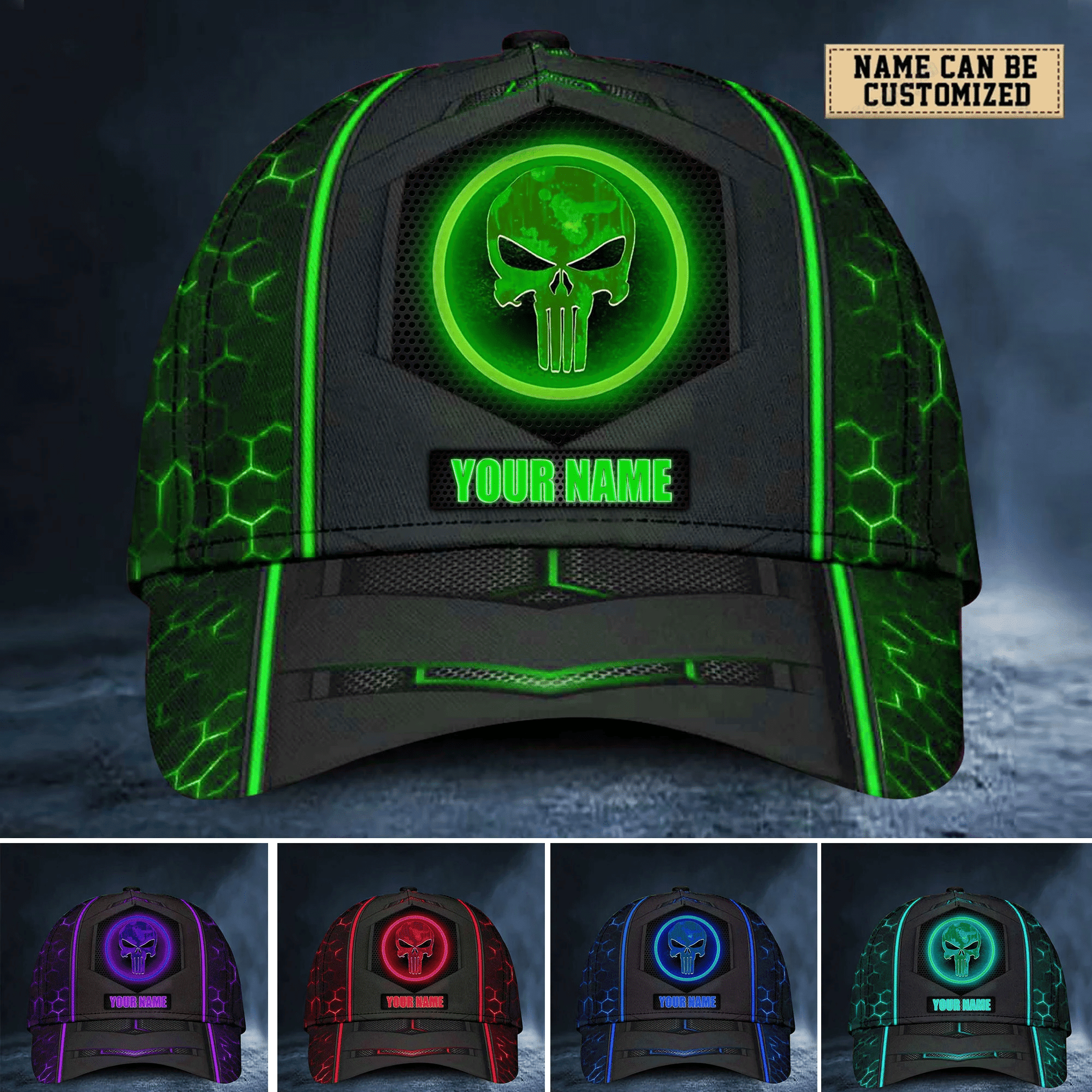 Adeenyc The Best  Skull Cap Multicolor Personalized Trucker Hats Custom Hats Gifts For Men & Women