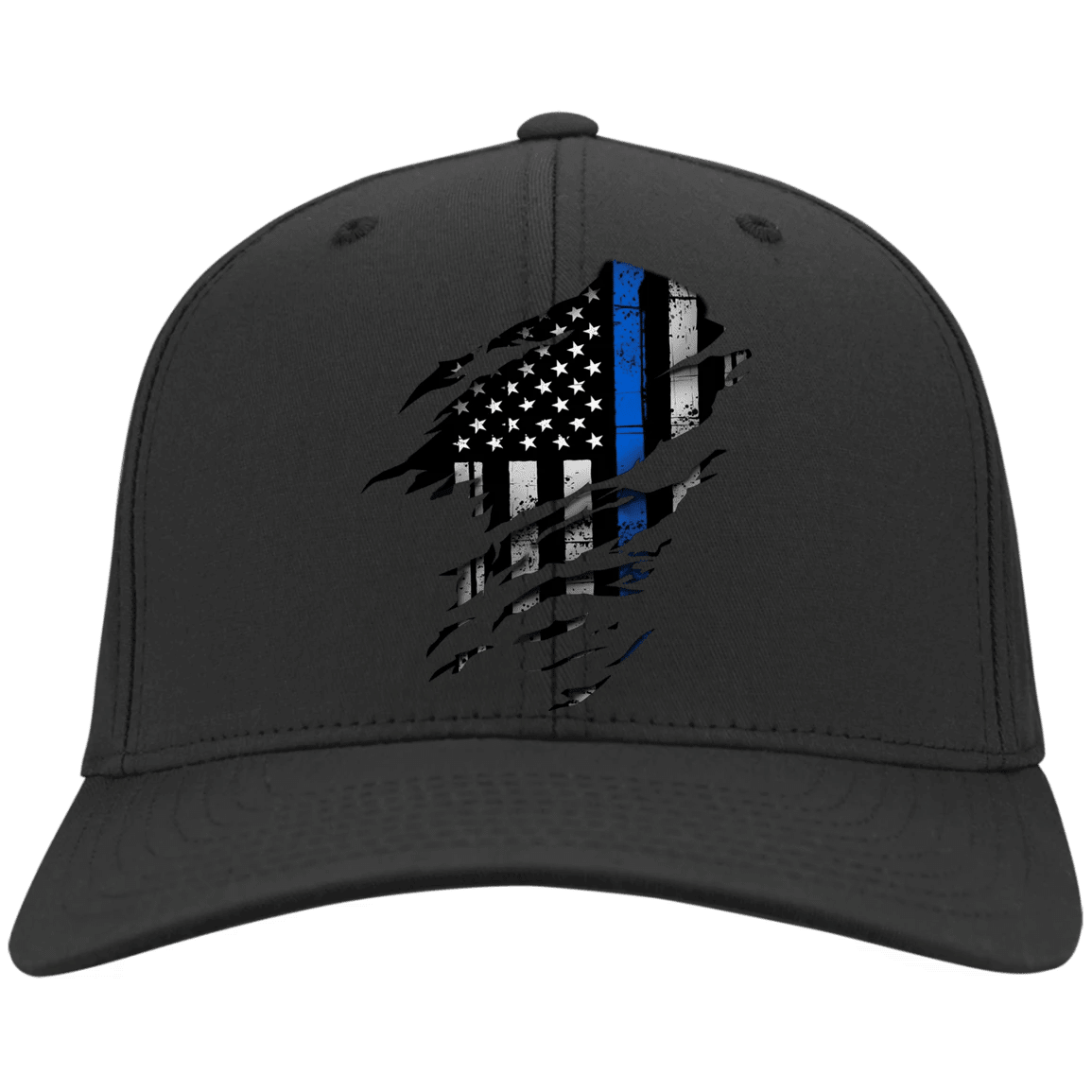 Adeenyc Thin Blue Line 3D Hat We Back The Blue Support Our Law Enforcement Gift Classic Cap Hat For Men Women Trucker Hats Custom Hats Gifts For Men & Women