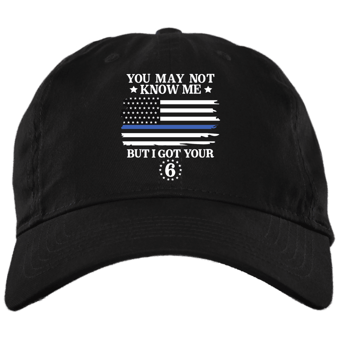 Adeenyc Thin Blue Line Flag Hat Merchandise You May Not Know Me But I Got Your 6 Police Gift For Him Classic Cap Trucker Hats Custom Hats Gifts For Men & Women