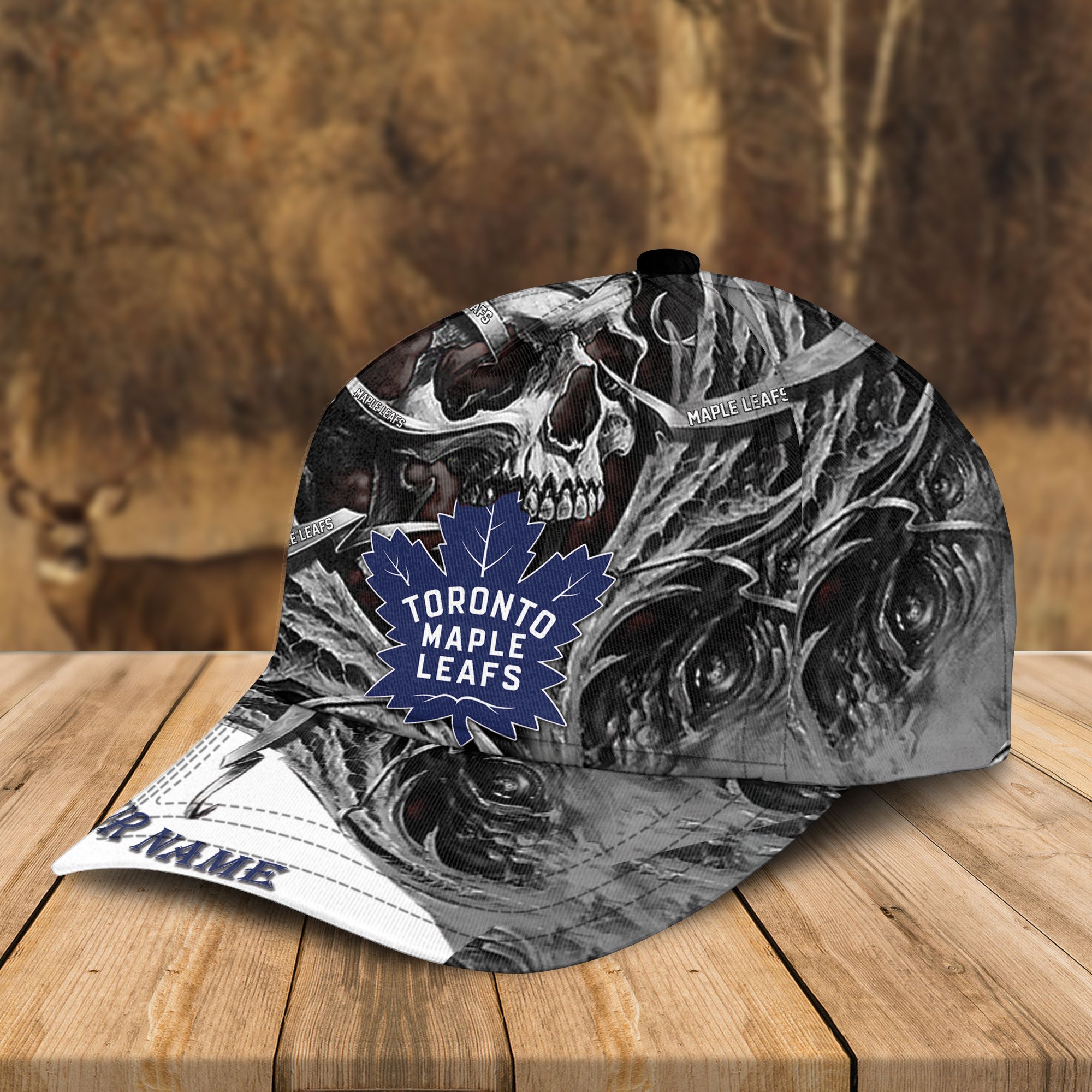 Adeenyc Toronto Maple Leafs NHL 3D Classic Cap Personalized Gift For Fans