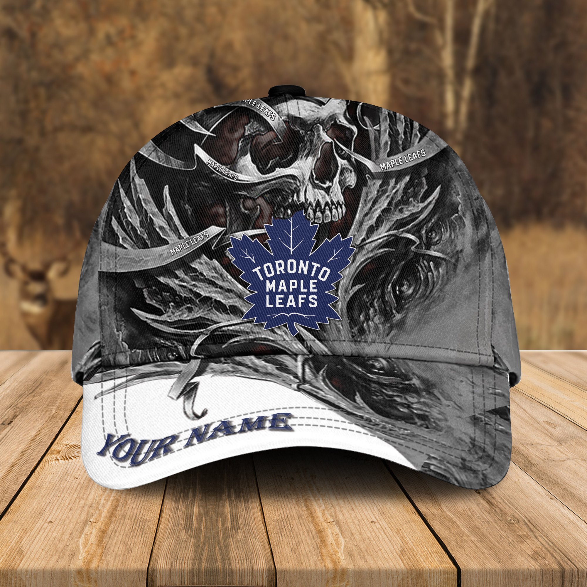 Adeenyc Toronto Maple Leafs NHL 3D Classic Cap Personalized Gift For Fans