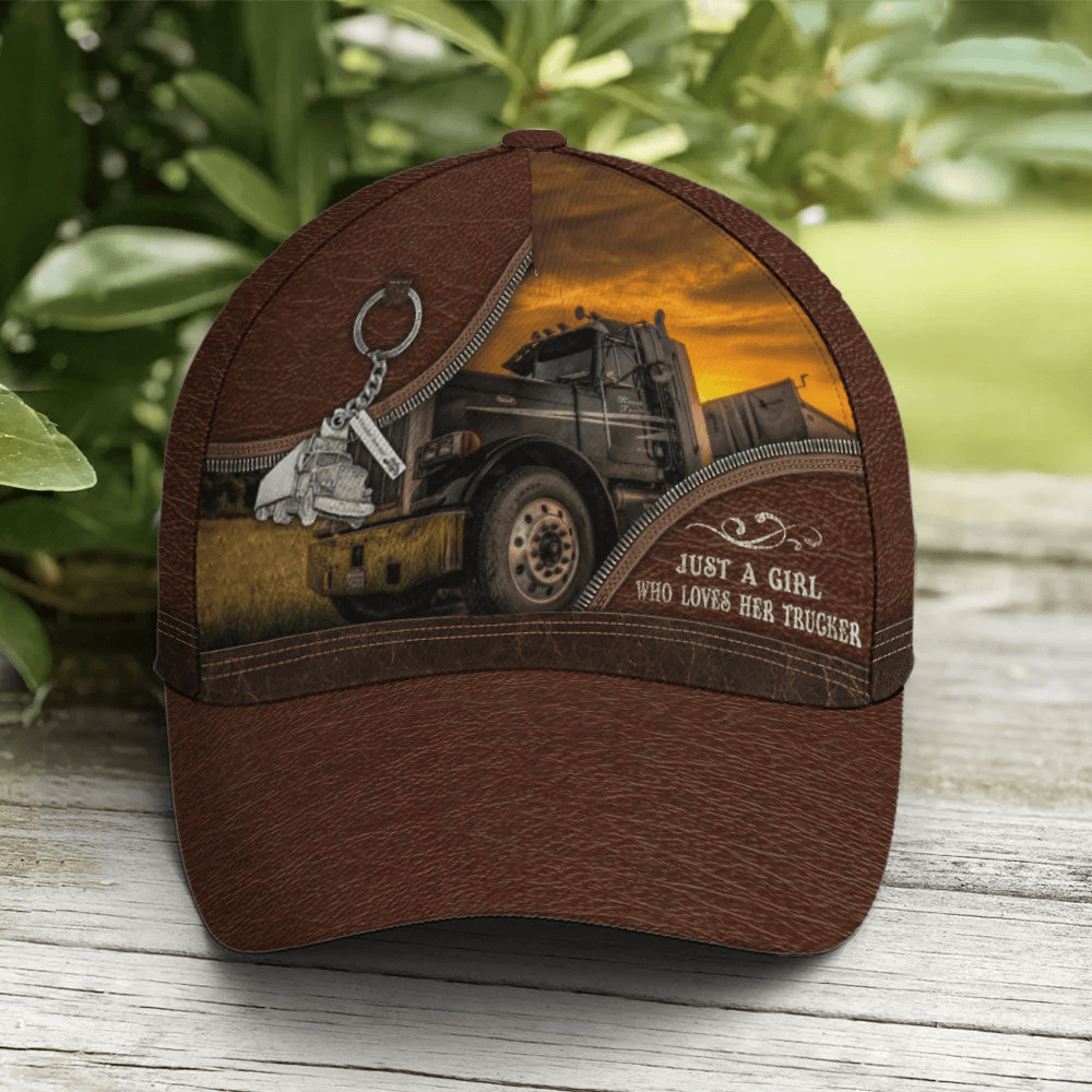 Adeenyc Trucker Farm Leather Style Baseball Cap All Over Print Trucker Hats Custom Hats Gifts For Men & Women