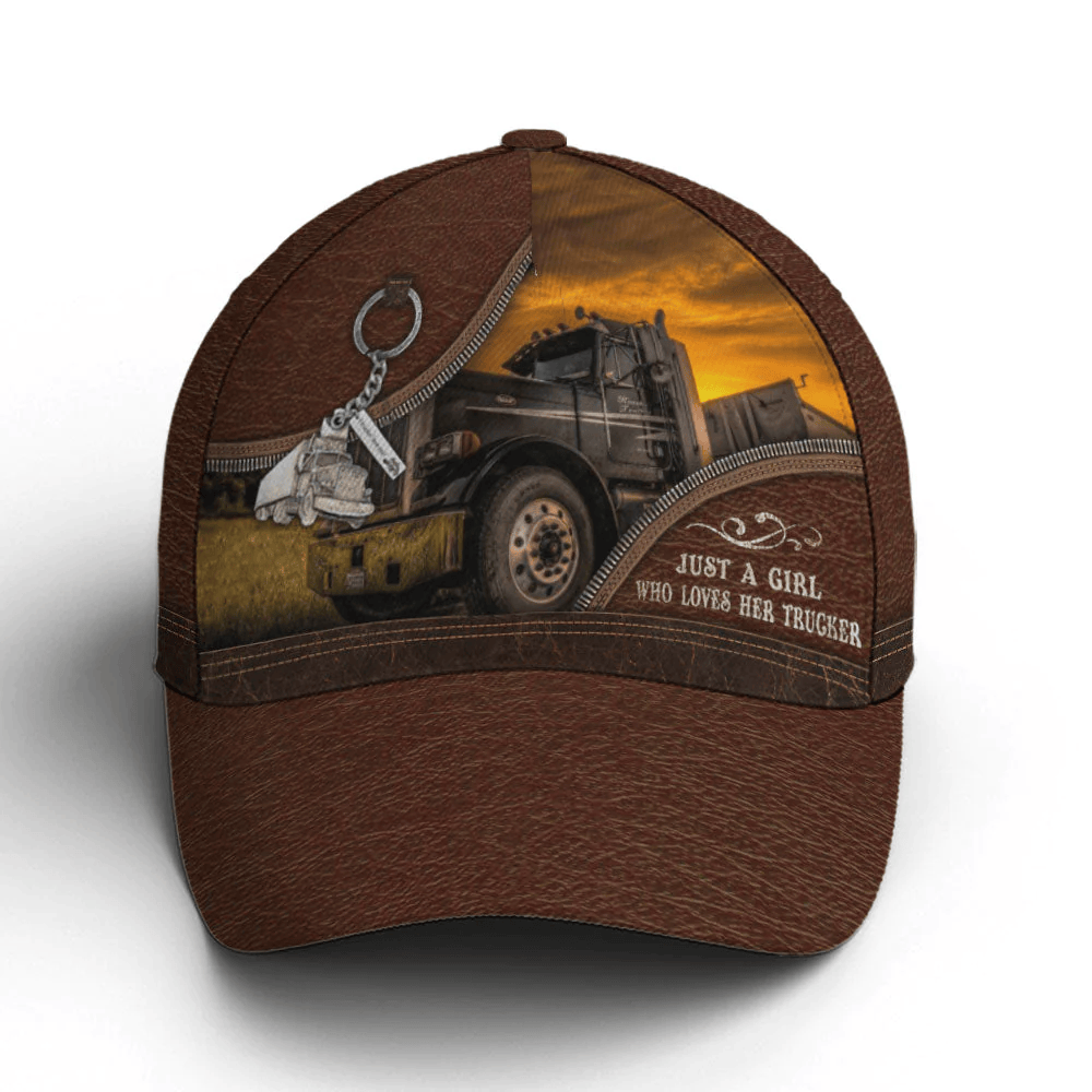 Adeenyc Trucker Farm Leather Style Baseball Cap All Over Print Trucker Hats Custom Hats Gifts For Men & Women