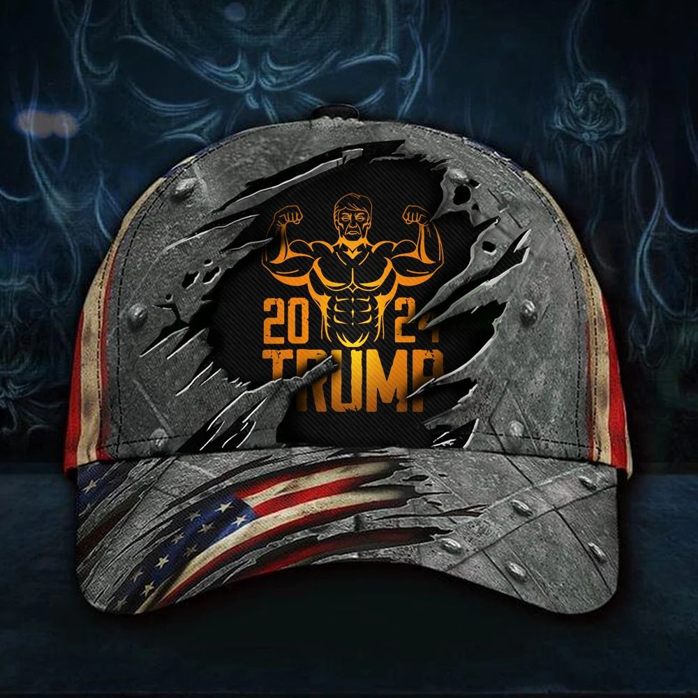 Adeenyc Trump 2024 Hat 3D Print Vintage American Flag Cap For Supporters Trump Hat Merchandise Trucker Hats Custom Hats Gifts For Men & Women