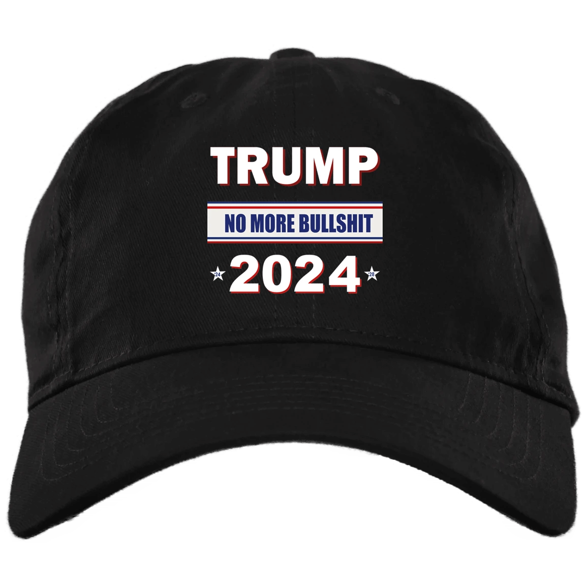 Adeenyc Trump 2024 Hat No More Bullshit Lawn Sign Vote Pro Trump MAGA Campaign Anti Biden Sign Trucker Hats Custom Hats Gifts For Men & Women