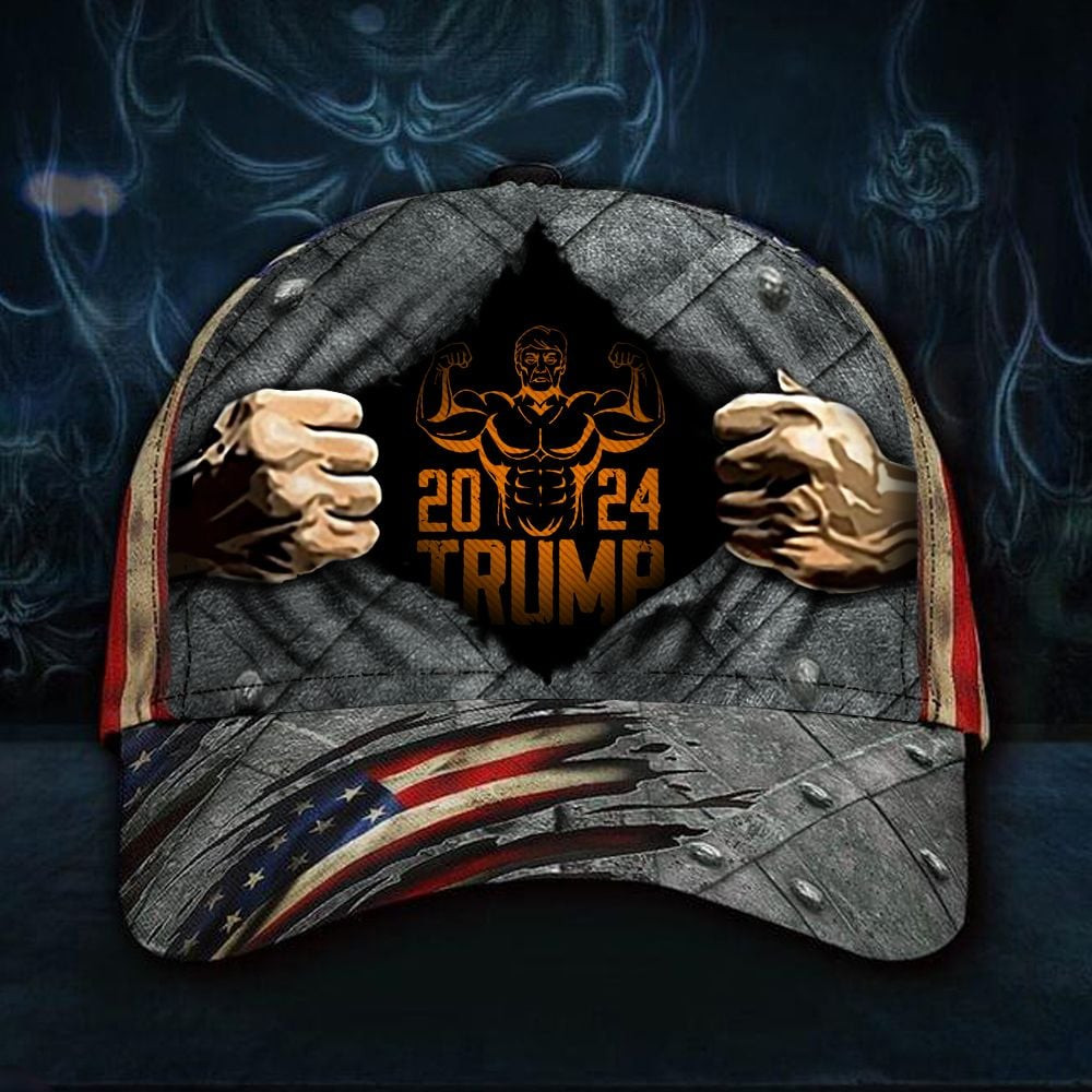 Adeenyc Trump 2024 Hat Vintage American Flag Classic Cap Vintage Unique MAGA Donald Trump Merch Trucker Hats Custom Hats Gifts For Men & Women