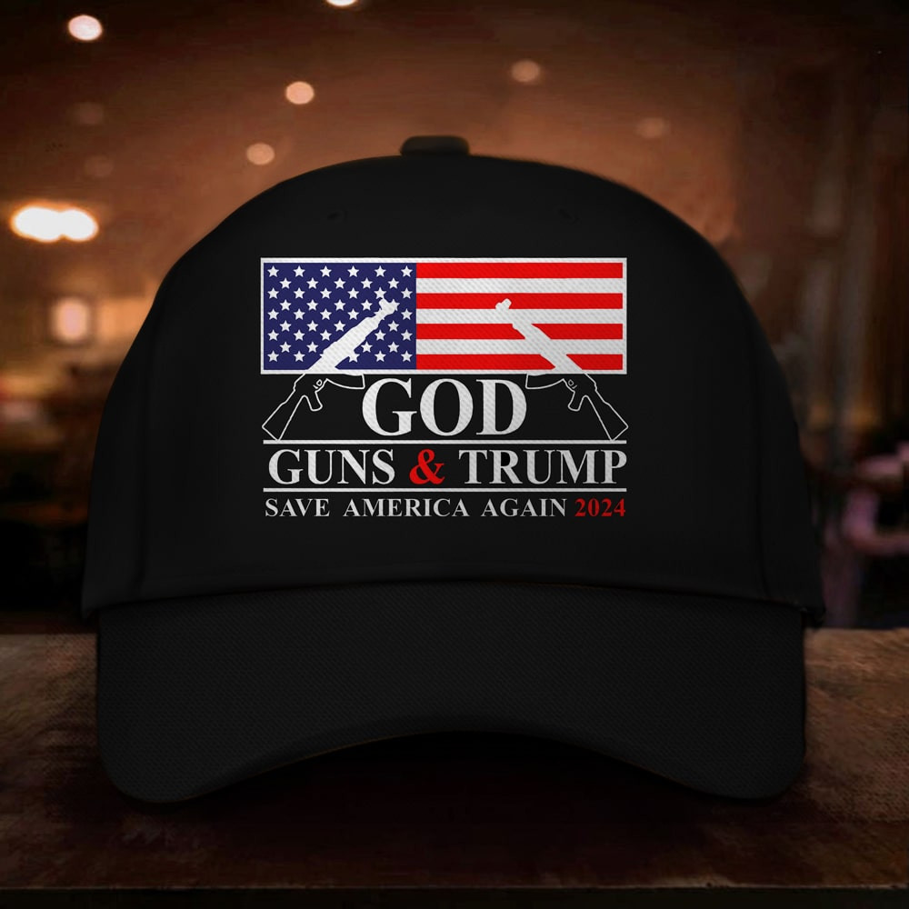 Adeenyc Trump Save American Hat God Gun And Trump 2024 Cap Election Campaign Merch Trucker Hats Custom Hats Gifts For Men & Women