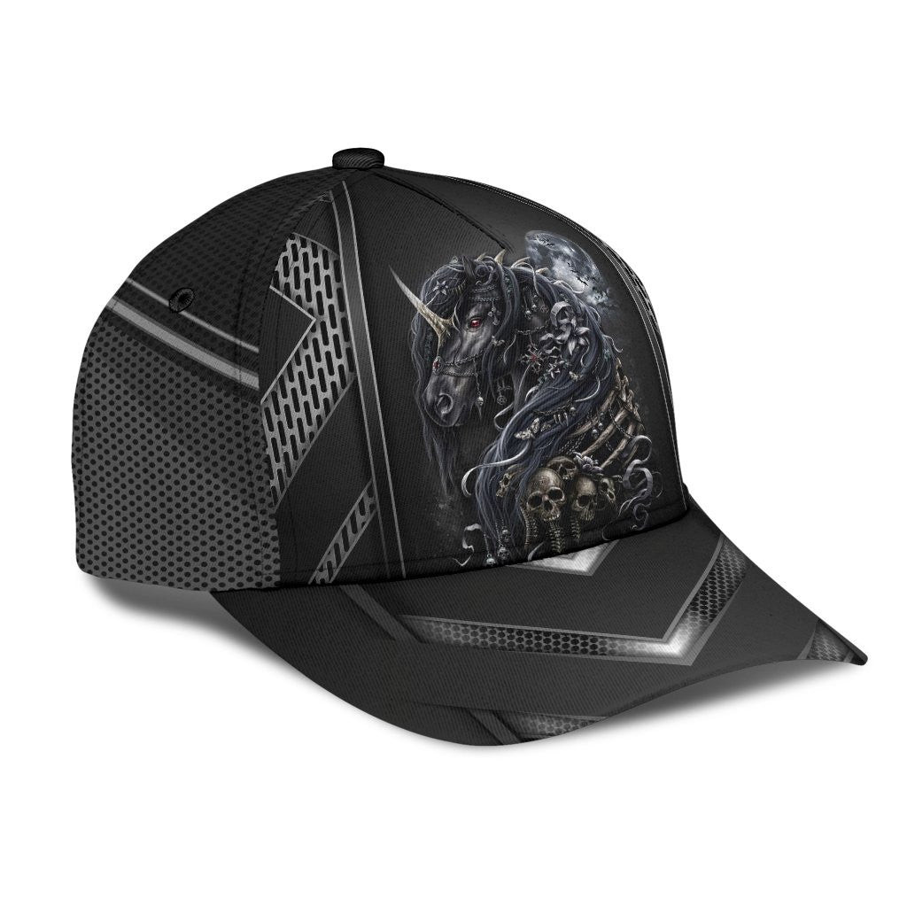 Adeenyc Unicorn Skull Classic Cap Trucker Hats Custom Hats Gifts For Men & Women