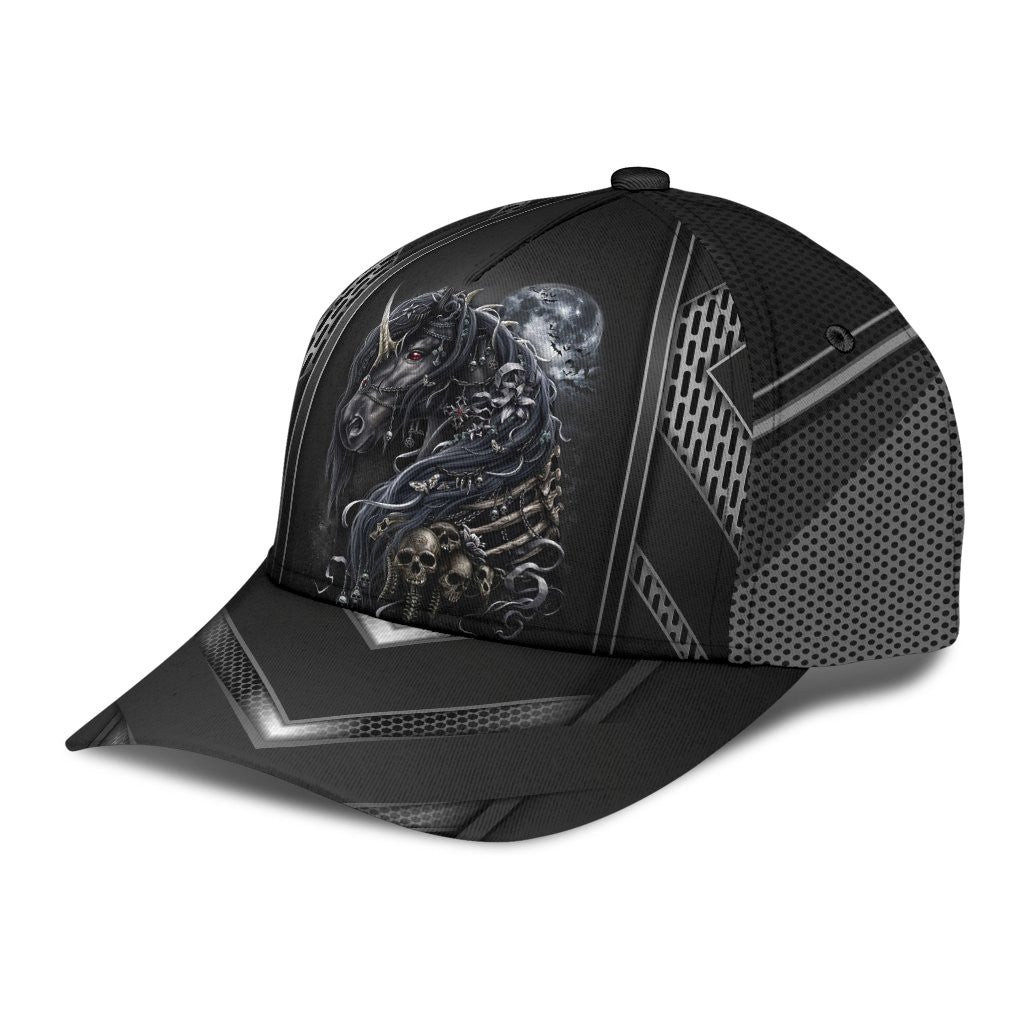 Adeenyc Unicorn Skull Classic Cap Trucker Hats Custom Hats Gifts For Men & Women