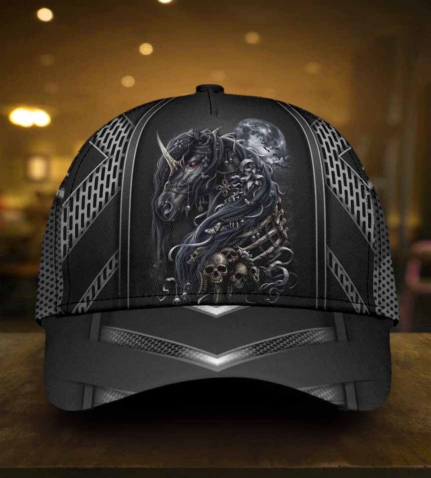 Adeenyc Unicorn Skull Classic Cap Trucker Hats Custom Hats Gifts For Men & Women