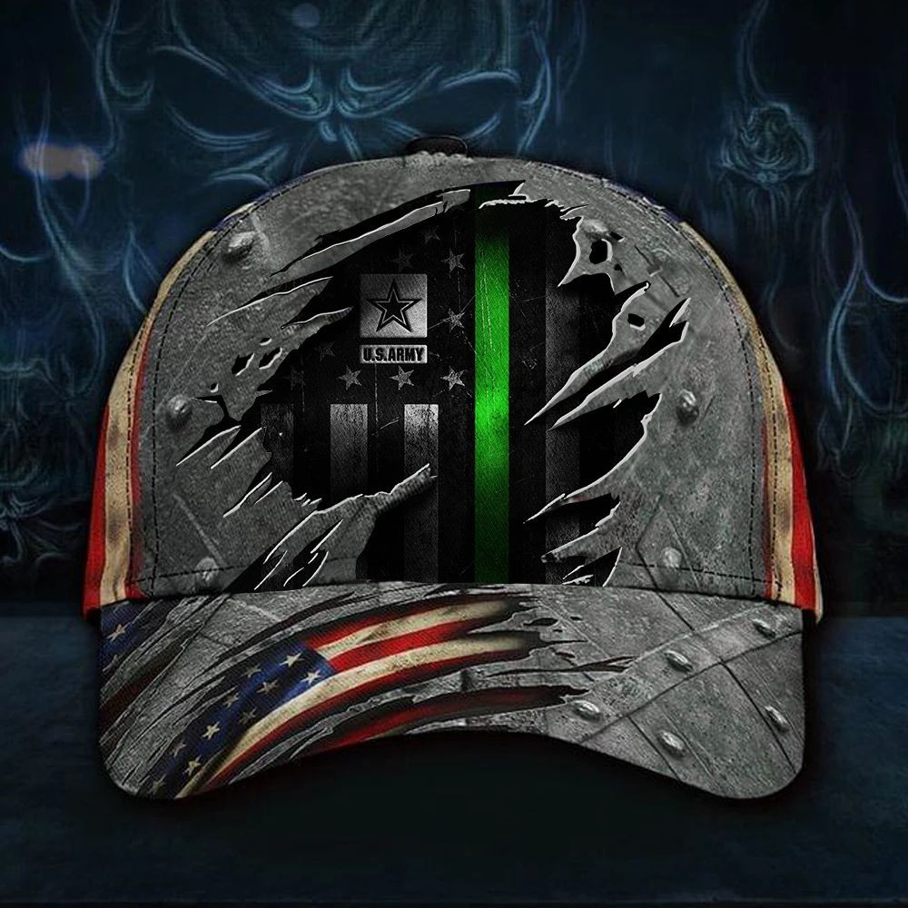 Adeenyc Us Army American Flag Hat Cap Old Retro Vintage Hat Trucker Hats Custom Hats Gifts For Men & Women