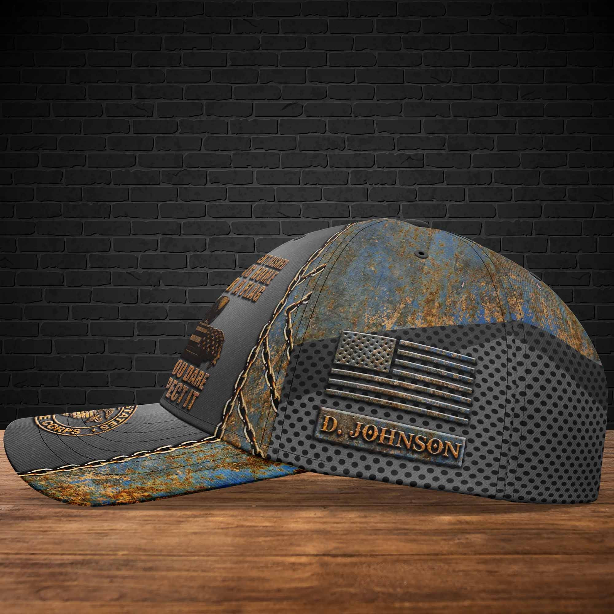 Adeenyc US Military Veteran Classic Cap, Personalized Classic Cap For Veteran Trucker Hats Custom Hats Gifts For Men & Women