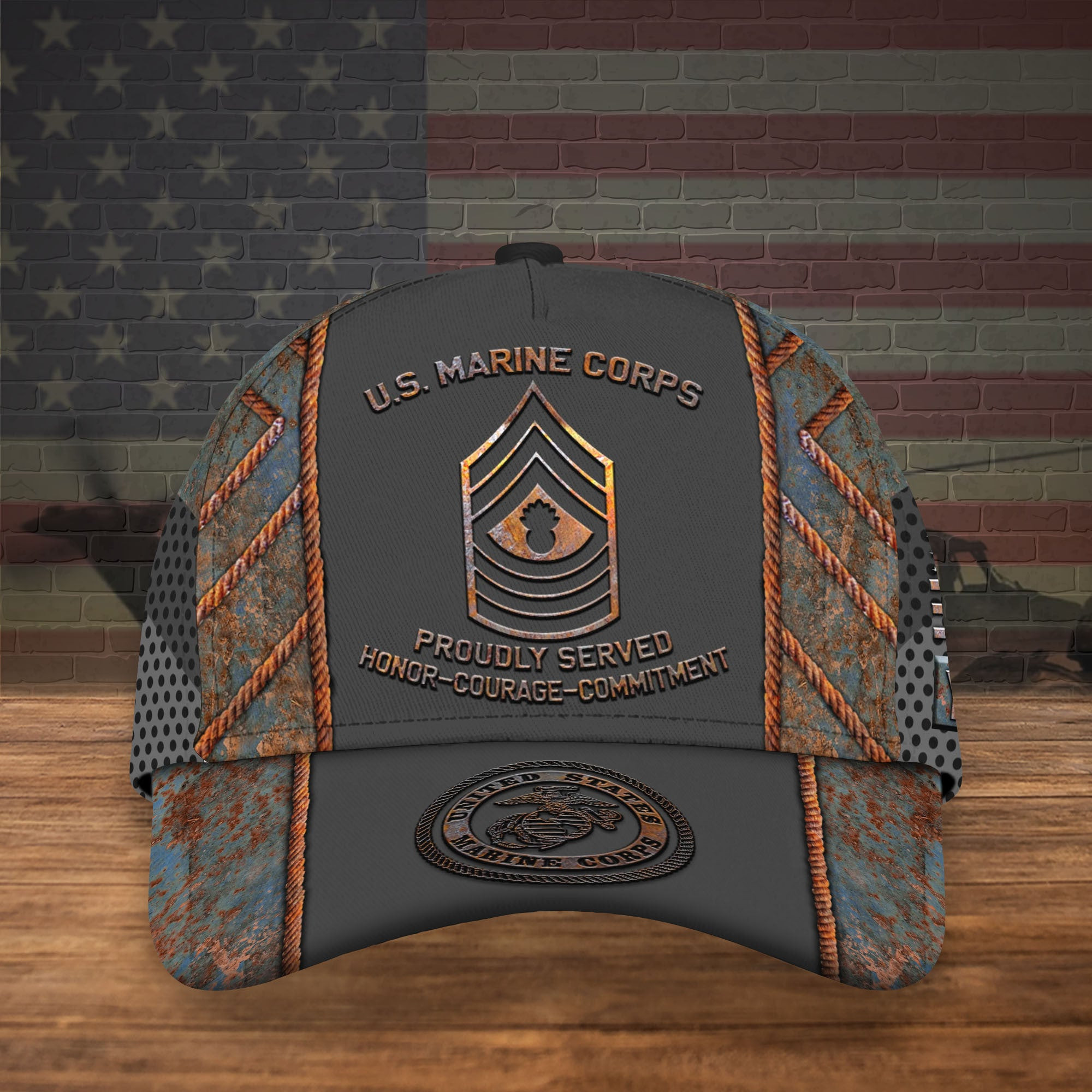 Adeenyc US Military Veteran Classic Cap, Personalized Classic Cap For Veteran Trucker Hats Custom Hats Gifts For Men & Women