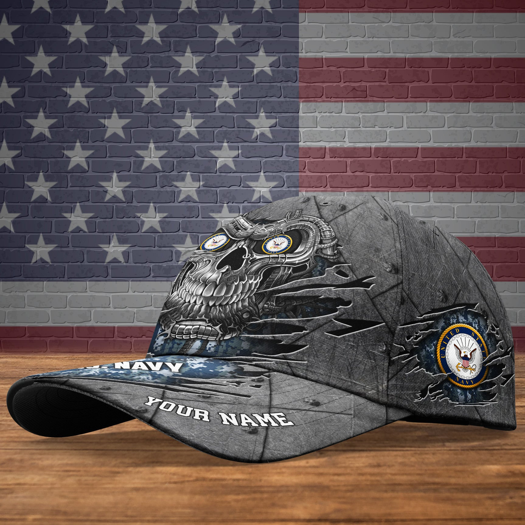 Adeenyc US Military Veteran Classic Cap, Personalized Classic Cap For Veteran Trucker Hats Custom Hats Gifts For Men & Women