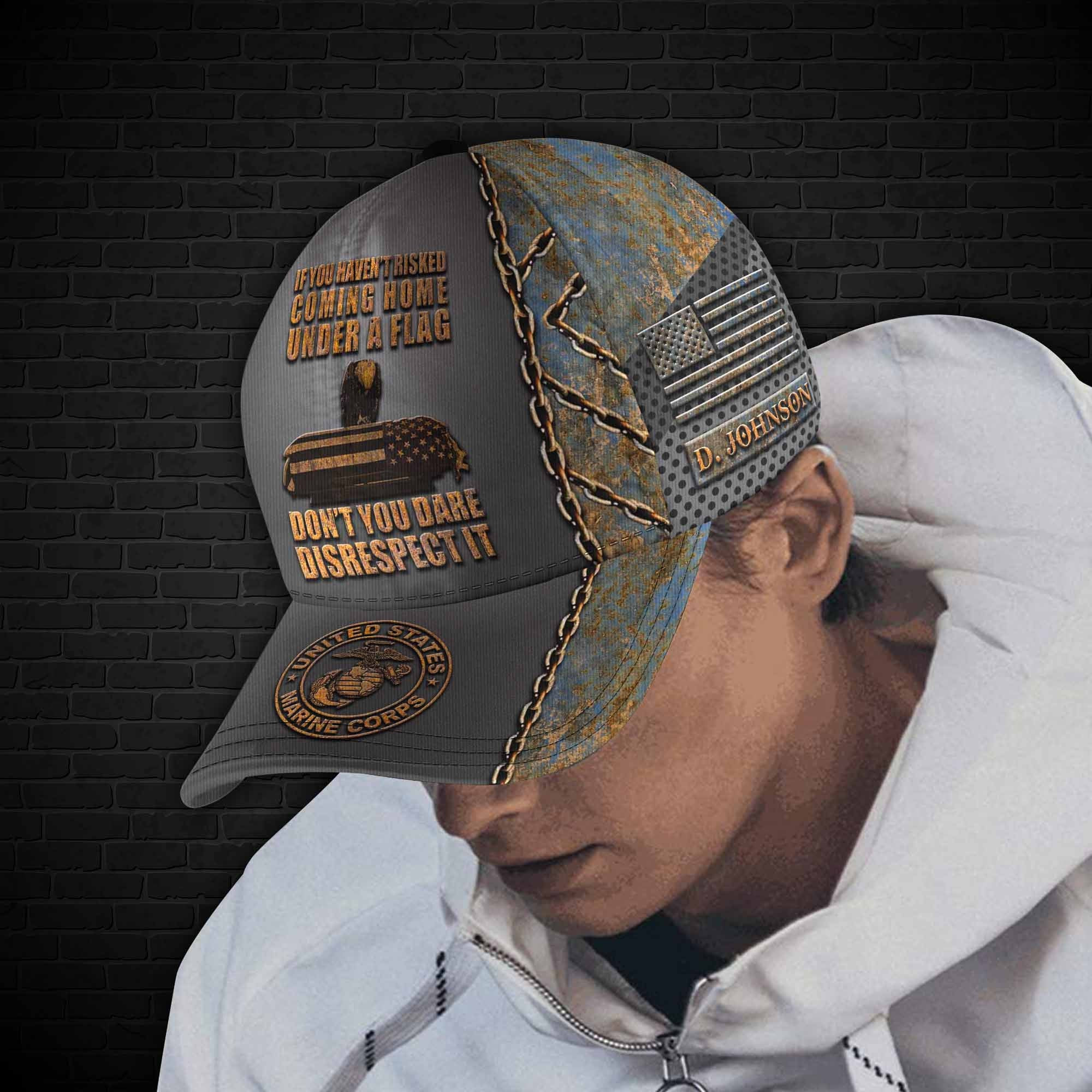 Adeenyc US Military Veteran Classic Cap, Personalized Classic Cap For Veteran Trucker Hats Custom Hats Gifts For Men & Women