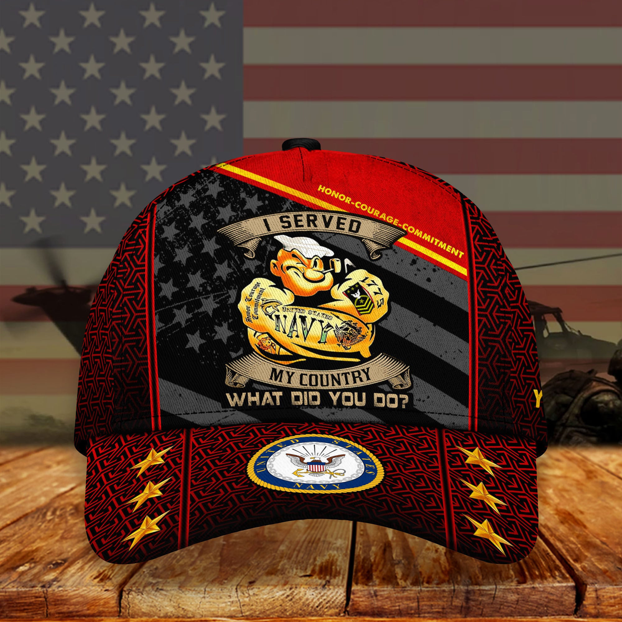Adeenyc US Military Veteran Classic Cap, Personalized Classic Cap For Veteran Trucker Hats Custom Hats Gifts For Men & Women