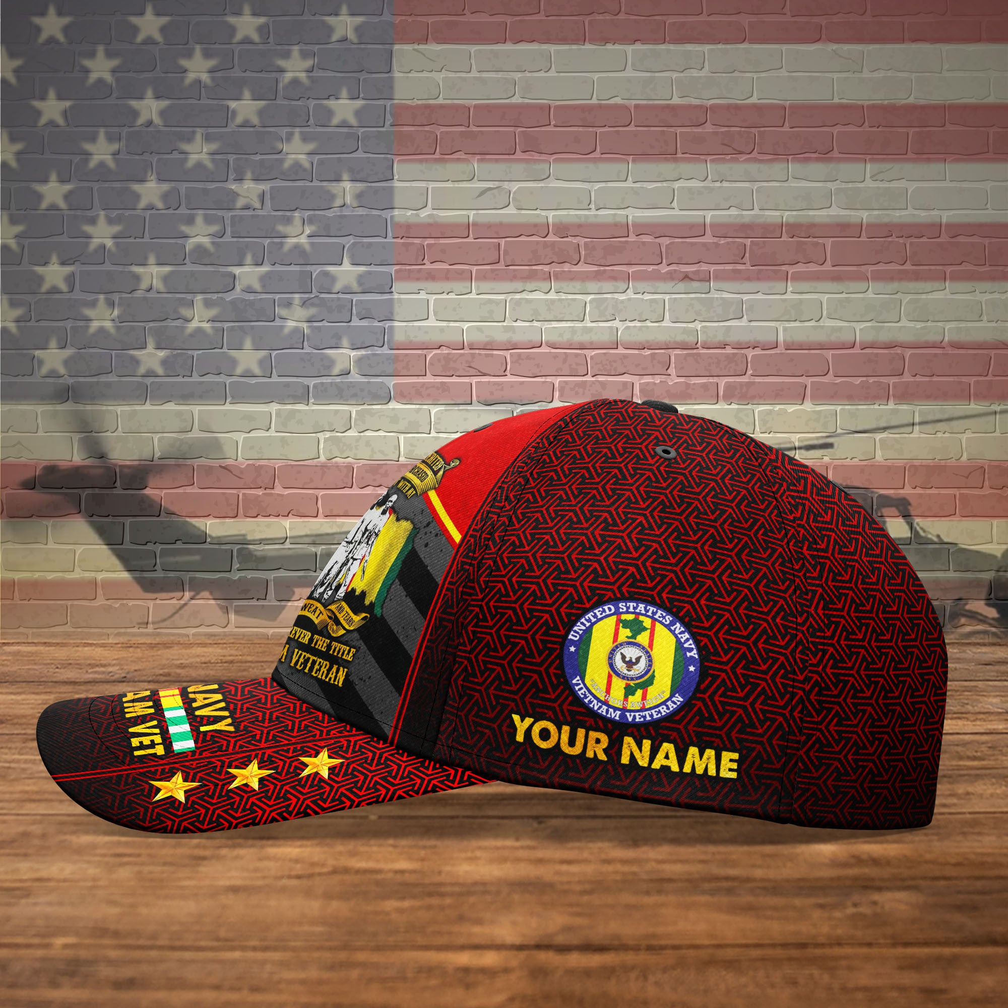 Adeenyc US Military Veteran Classic Cap, Personalized Classic Cap For Veteran Trucker Hats Custom Hats Gifts For Men & Women