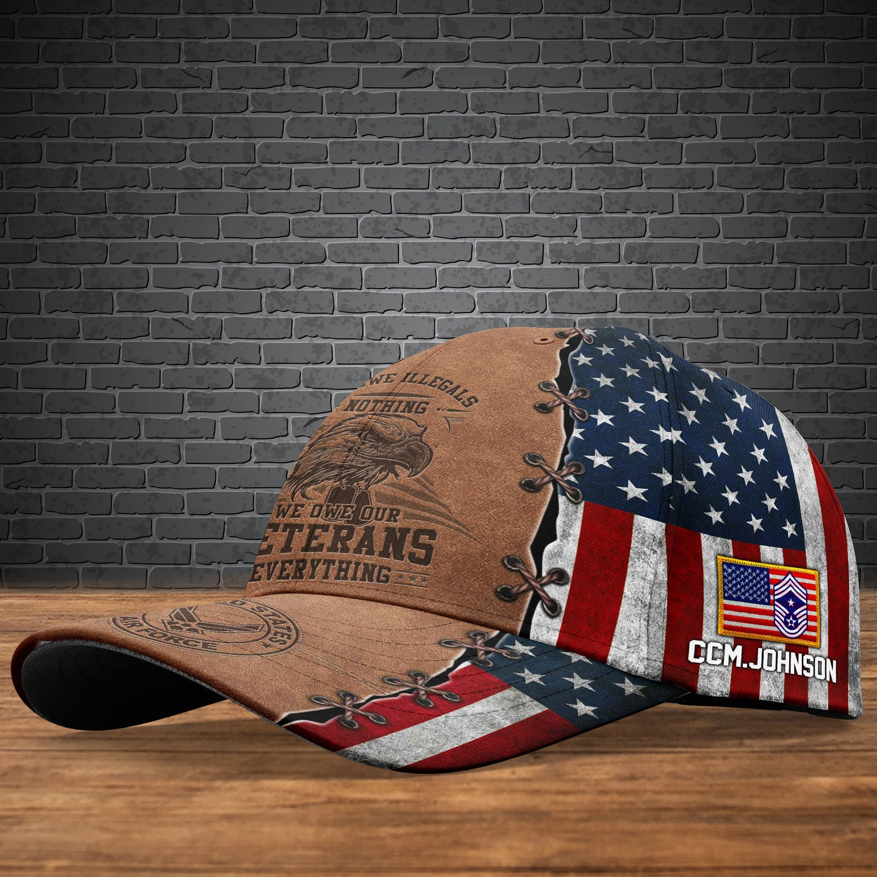 Adeenyc US Military Veteran Classic Cap, Personalized Classic Cap For Veteran Trucker Hats Custom Hats Gifts For Men & Women