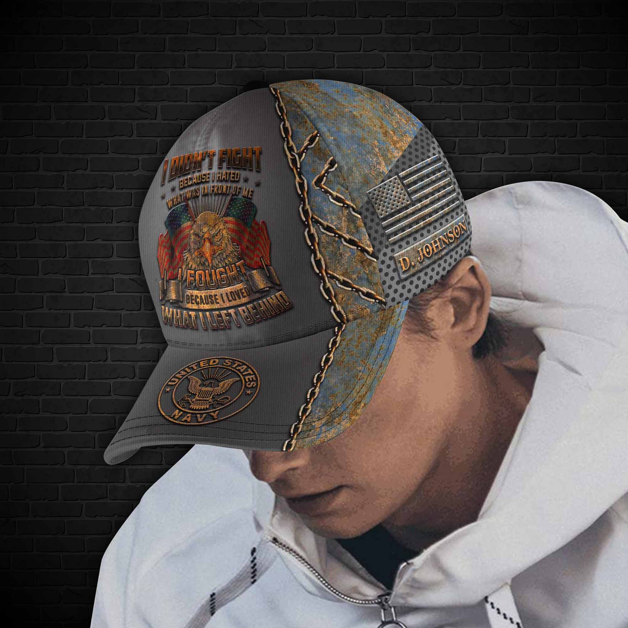 Adeenyc US Military Veteran Classic Cap, Personalized Classic Cap For Veteran Trucker Hats Custom Hats Gifts For Men & Women